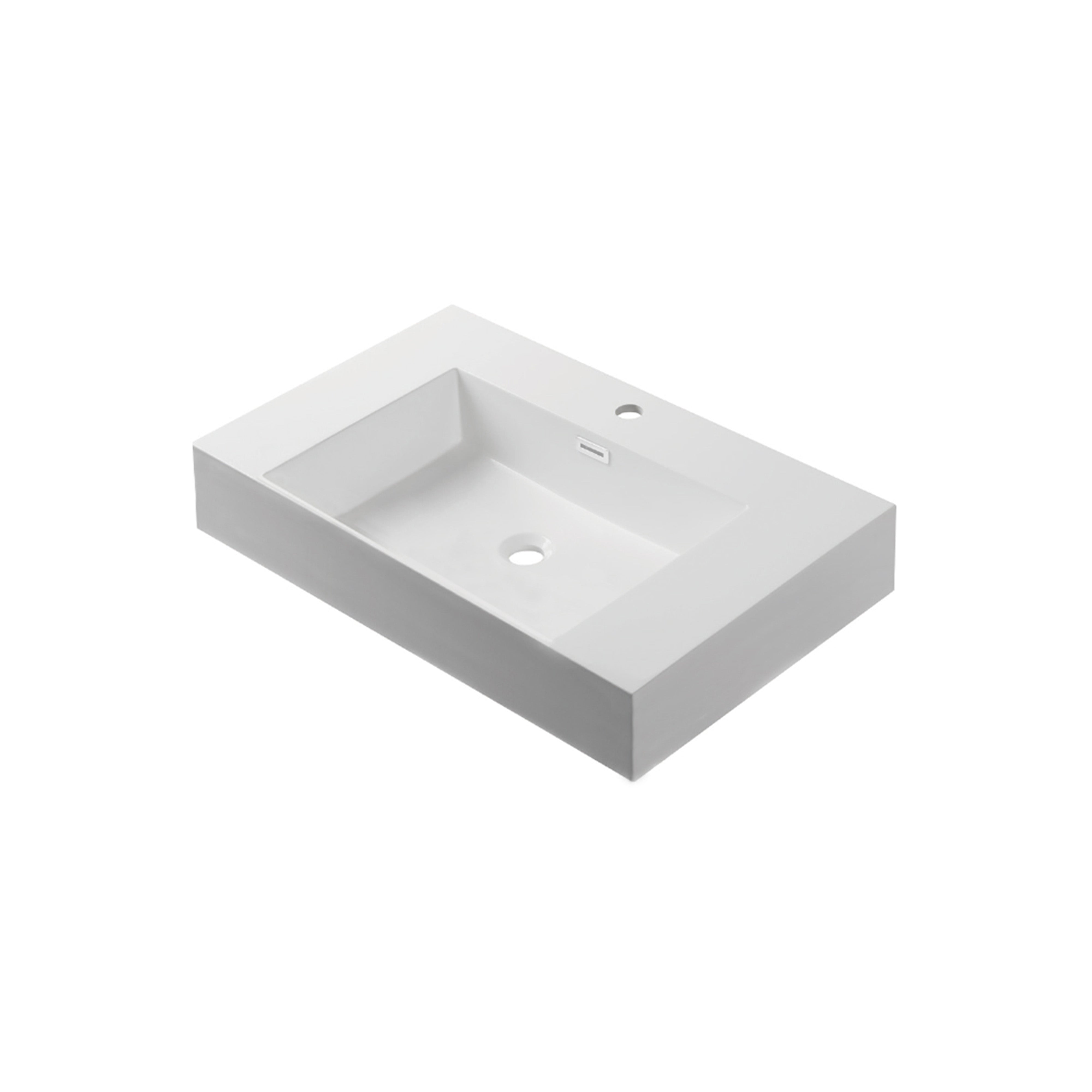 Acrylic Top-Mount Basin 5 Inch Thickness