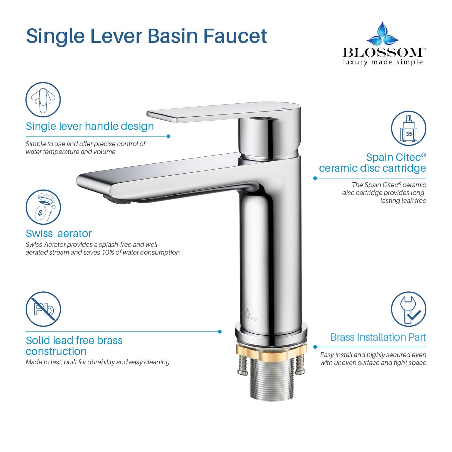 Single Handle Lavatory Faucet F1 102