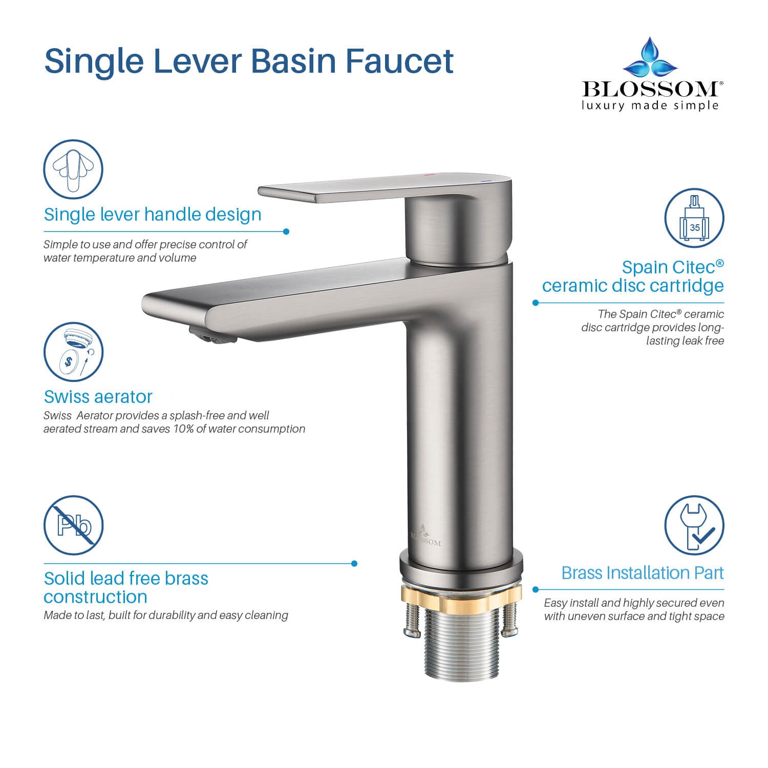 Single Handle Lavatory Faucet F1 102