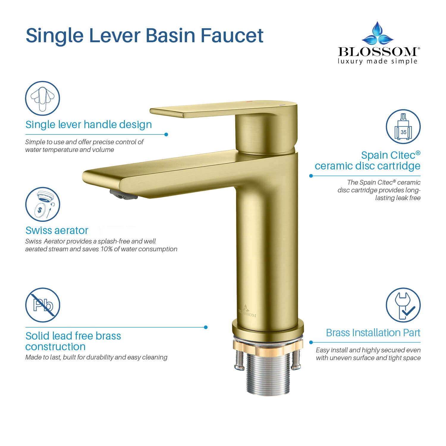 Single Handle Lavatory Faucet F1 102