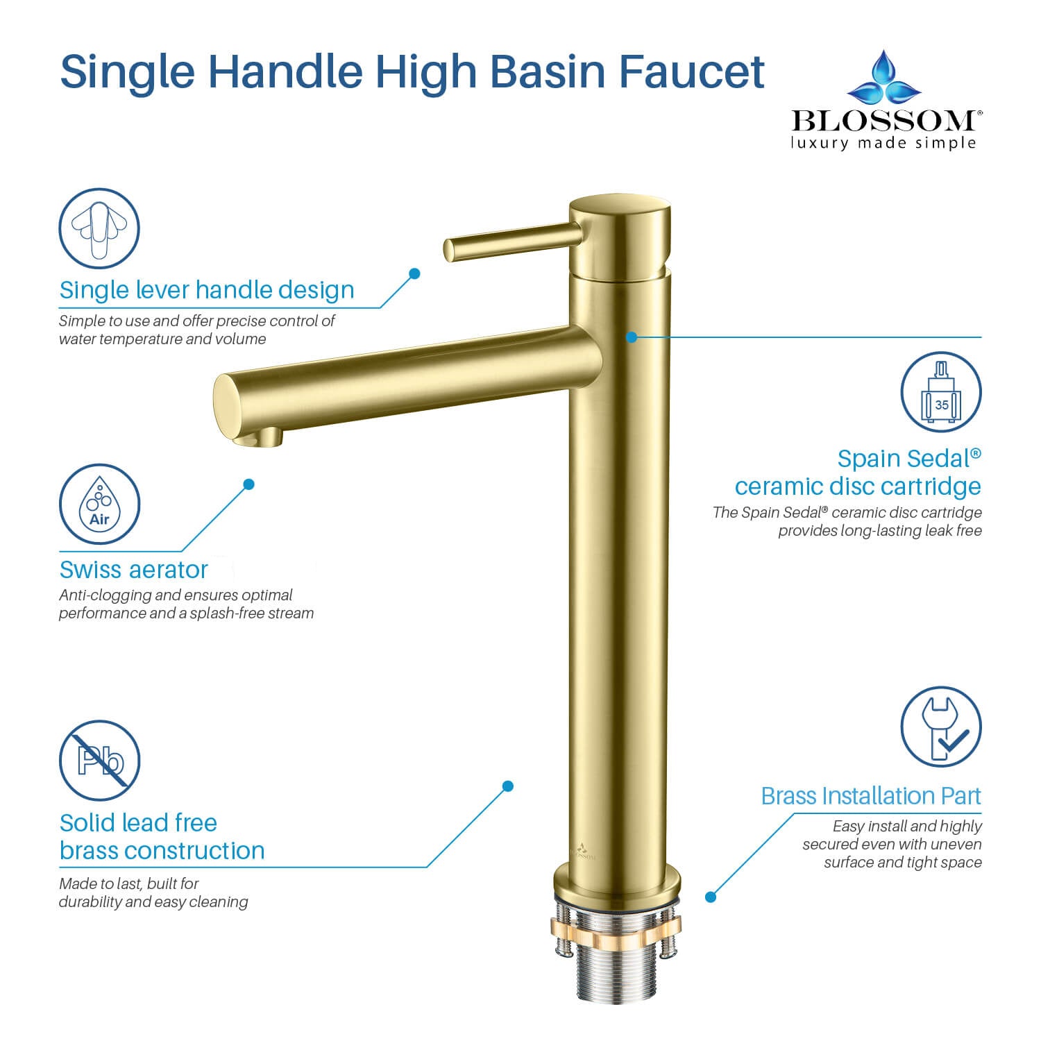 Single Handle Lavatory Faucet F01 117