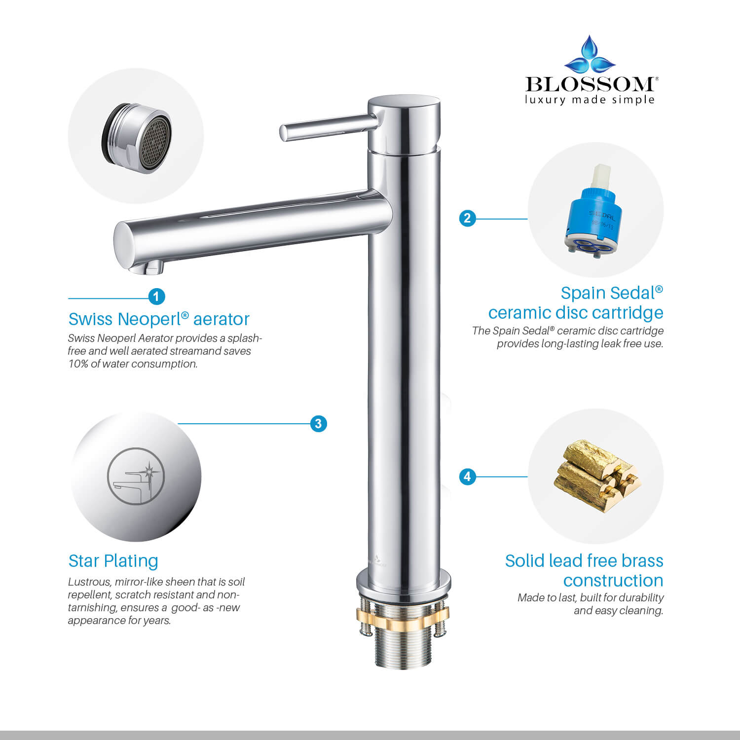 Single Handle Lavatory Faucet F01 117