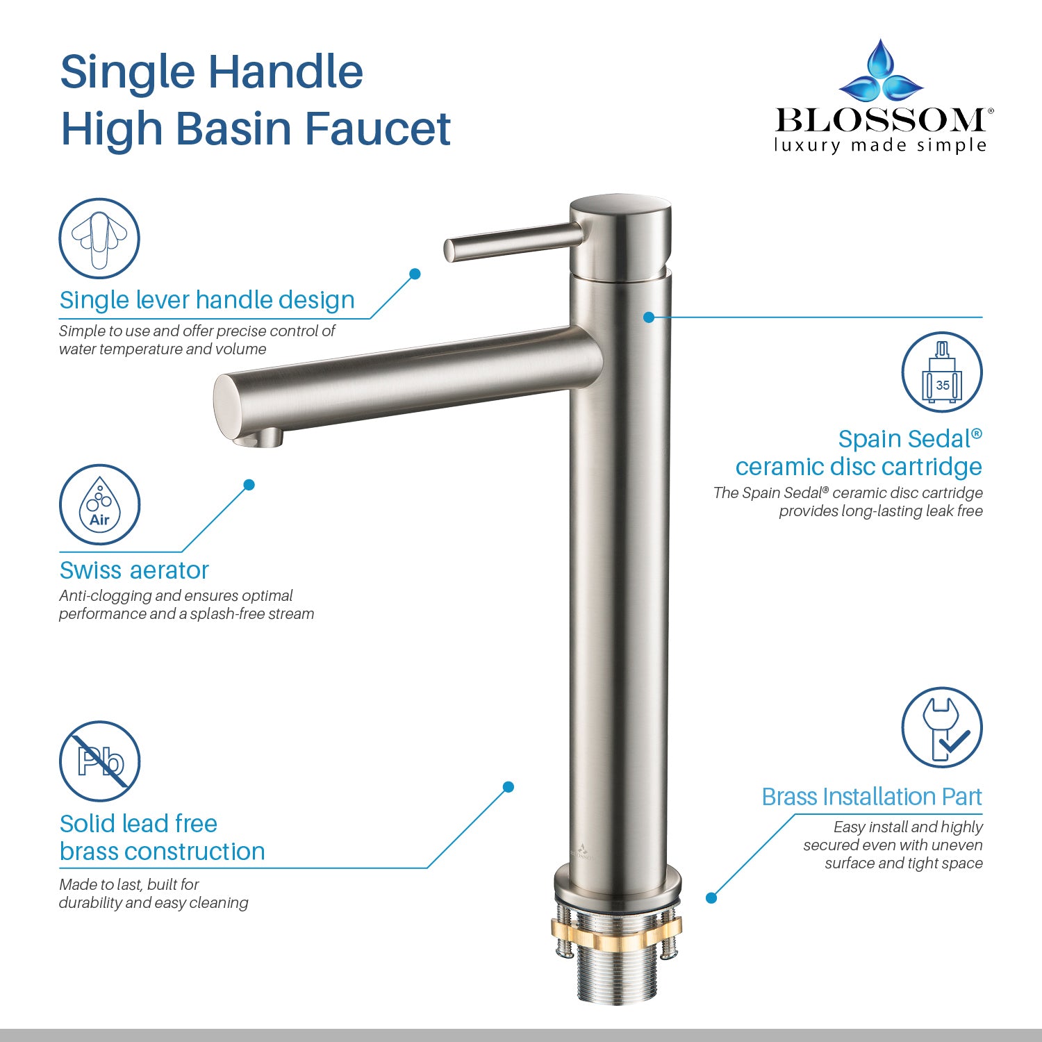 Single Handle Lavatory Faucet F01 117