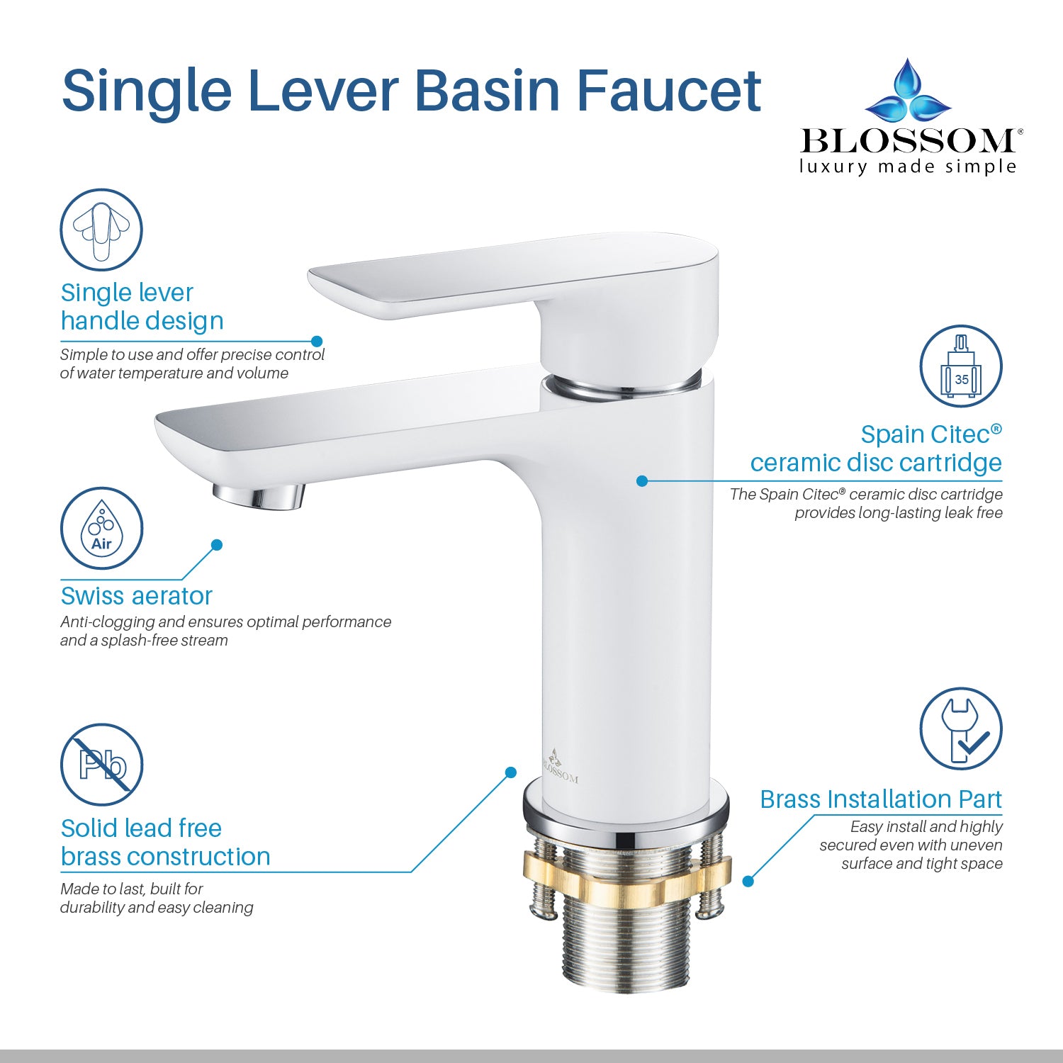 Single Handle Lavatory Faucet F01 120