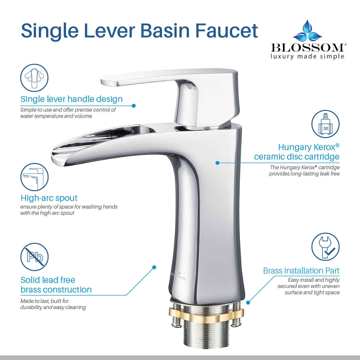 Single Handle Lavatory Faucet F01 301