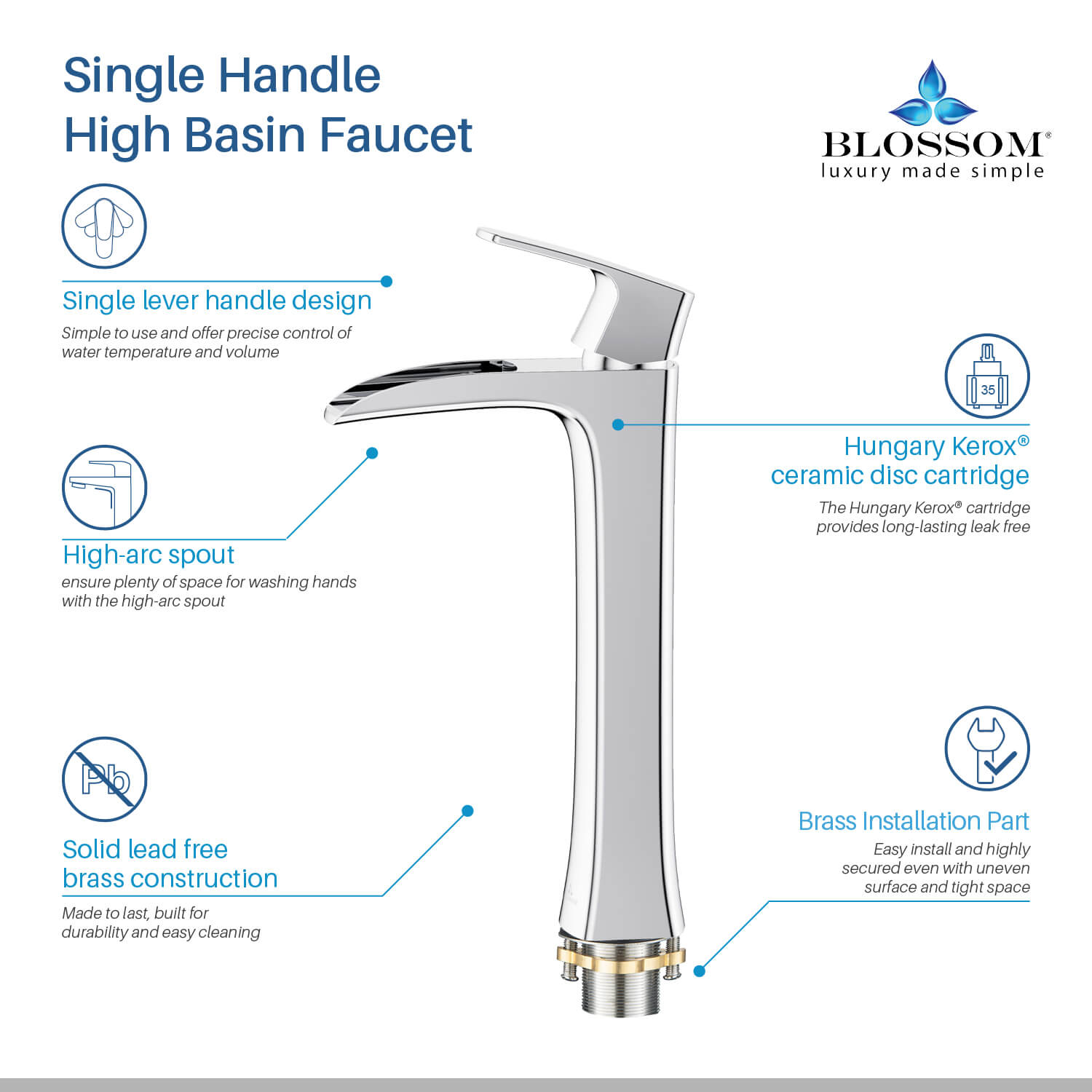 Single Handle Lavatory Faucet F01 305
