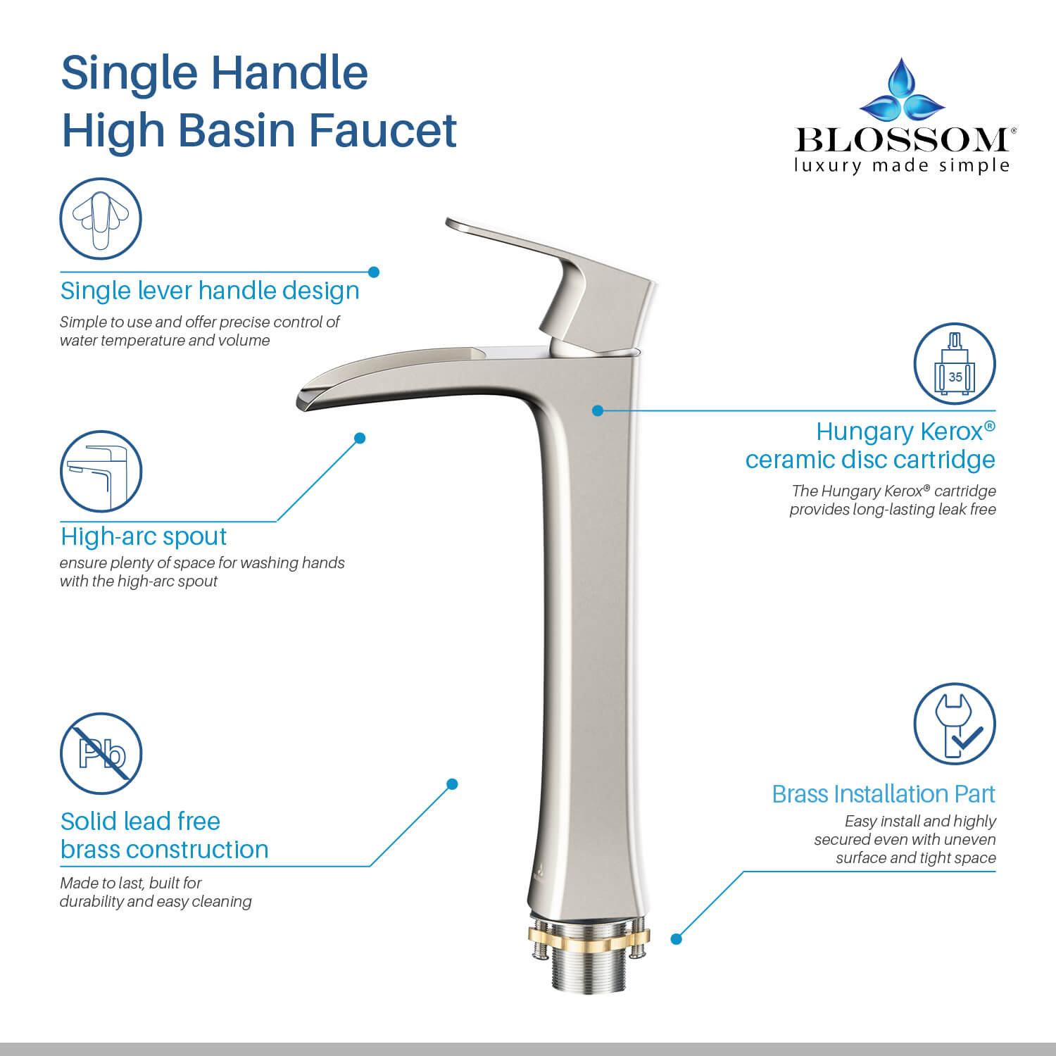 Single Handle Lavatory Faucet F01 305