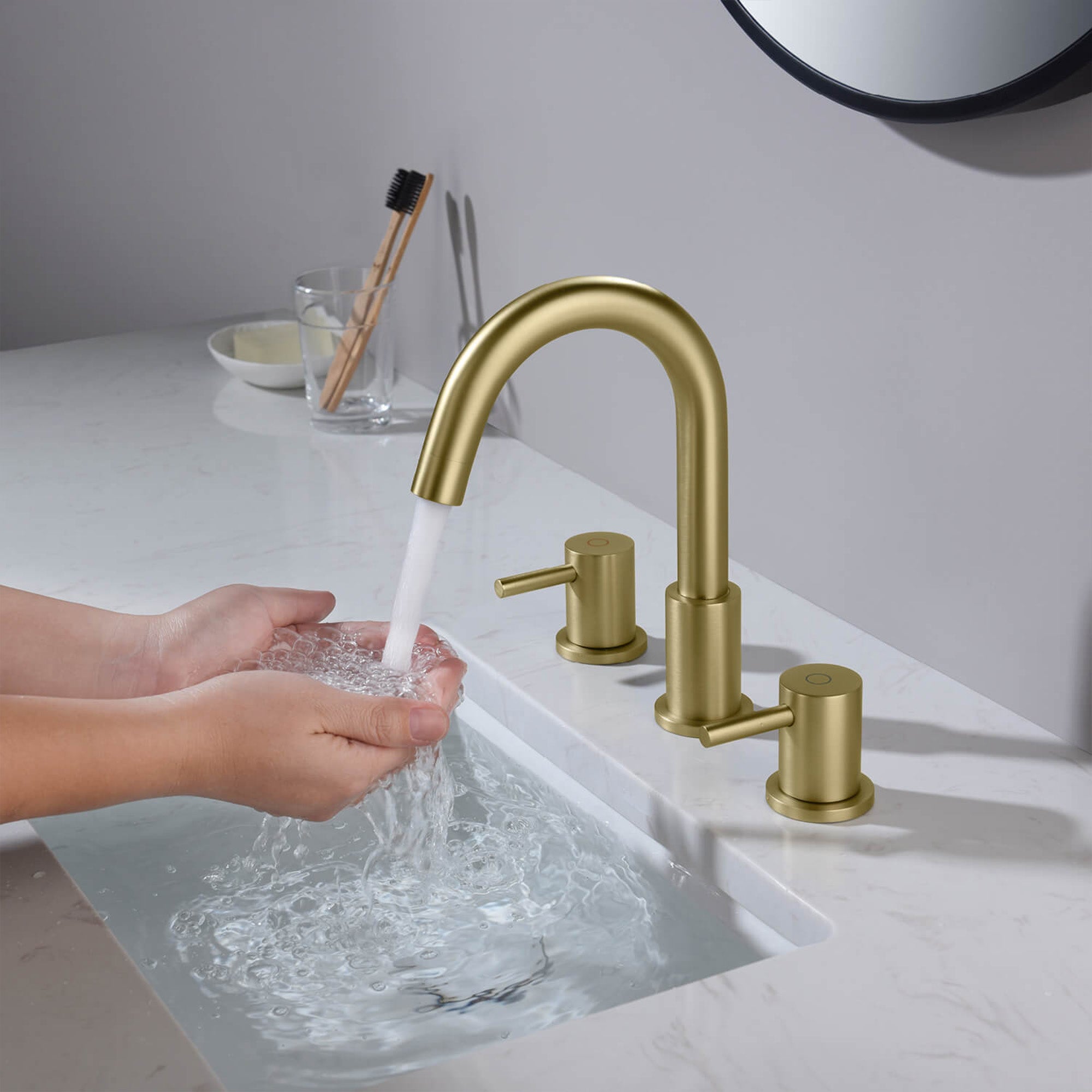 Wide Spread Lavatory Faucet KBF1016