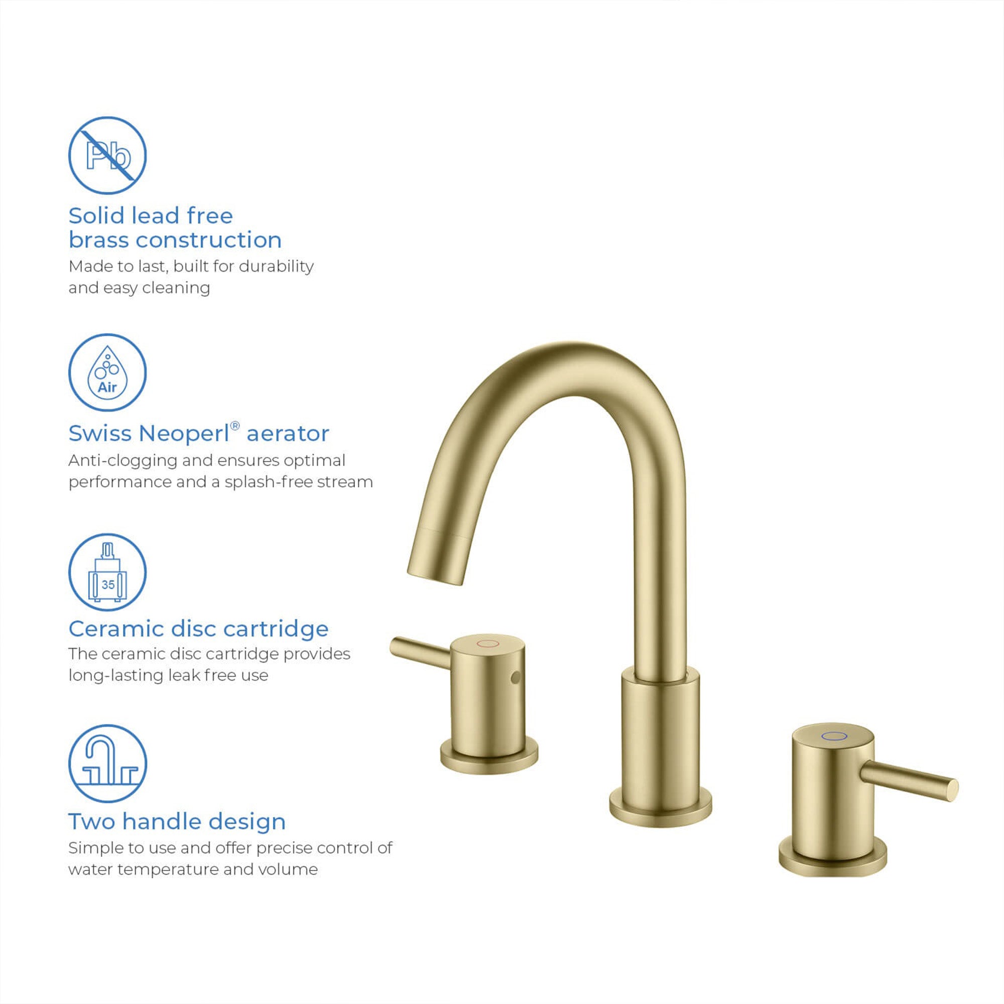 Wide Spread Lavatory Faucet KBF1016