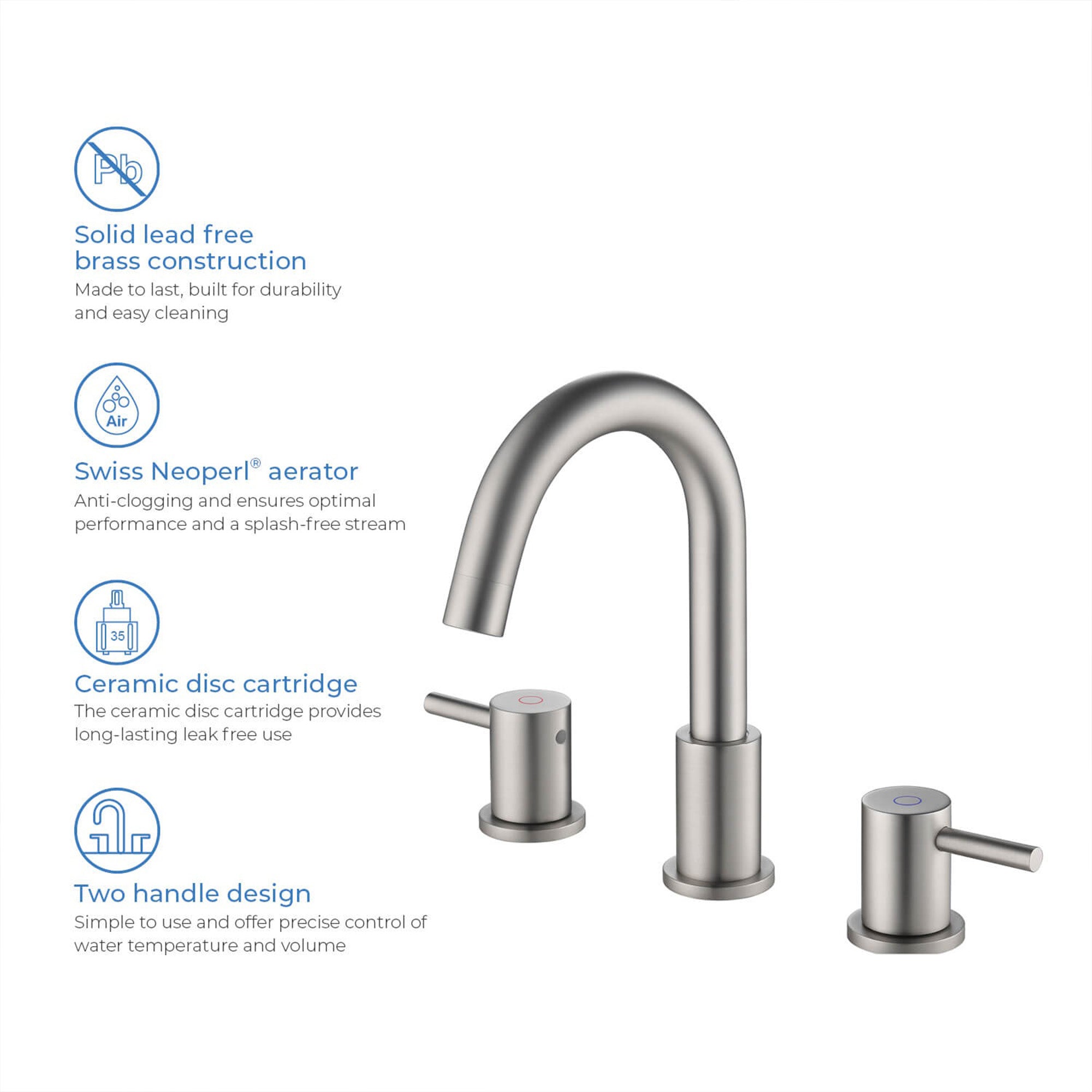 Wide Spread Lavatory Faucet KBF1016