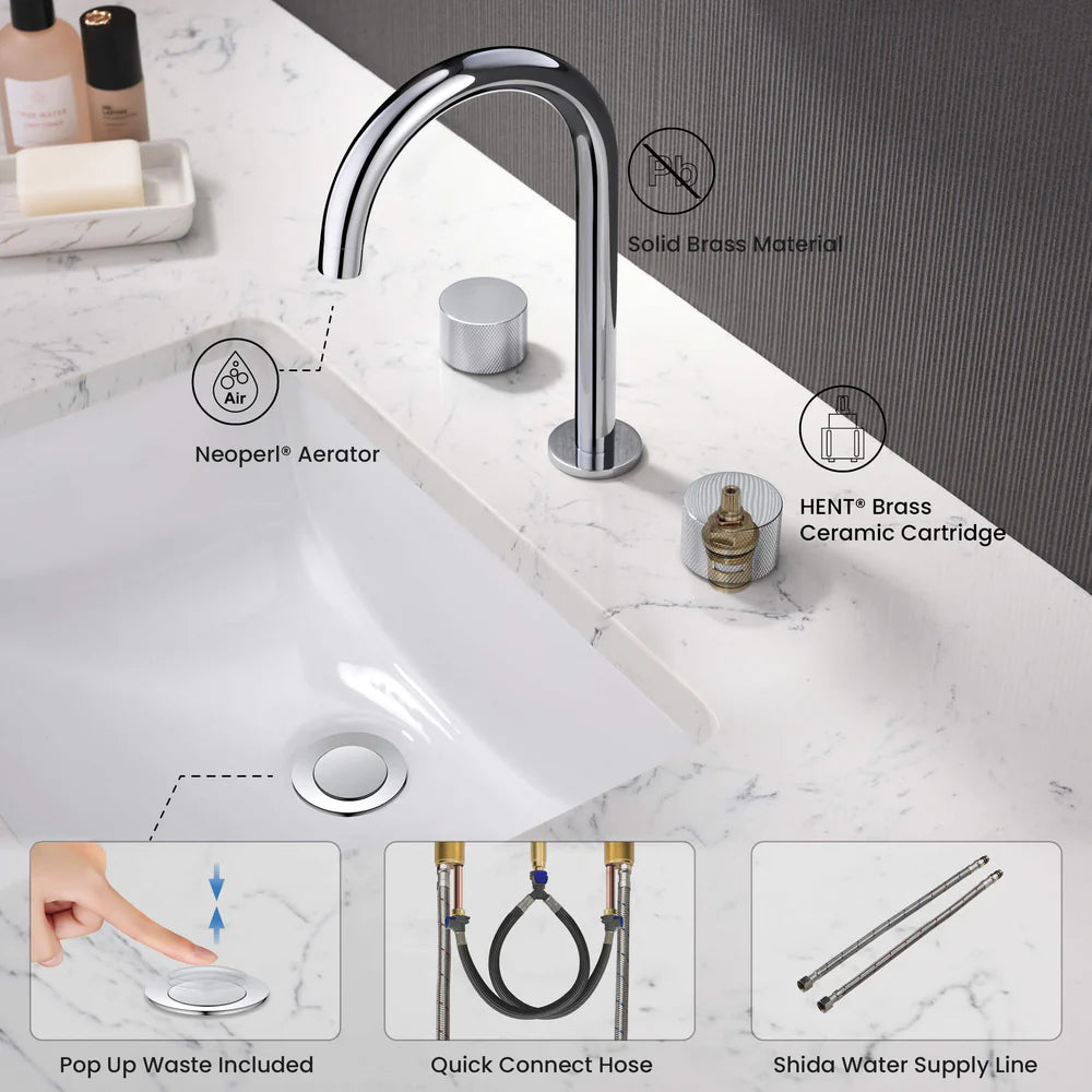 Wide Spread Lavatory Faucet KBF1026