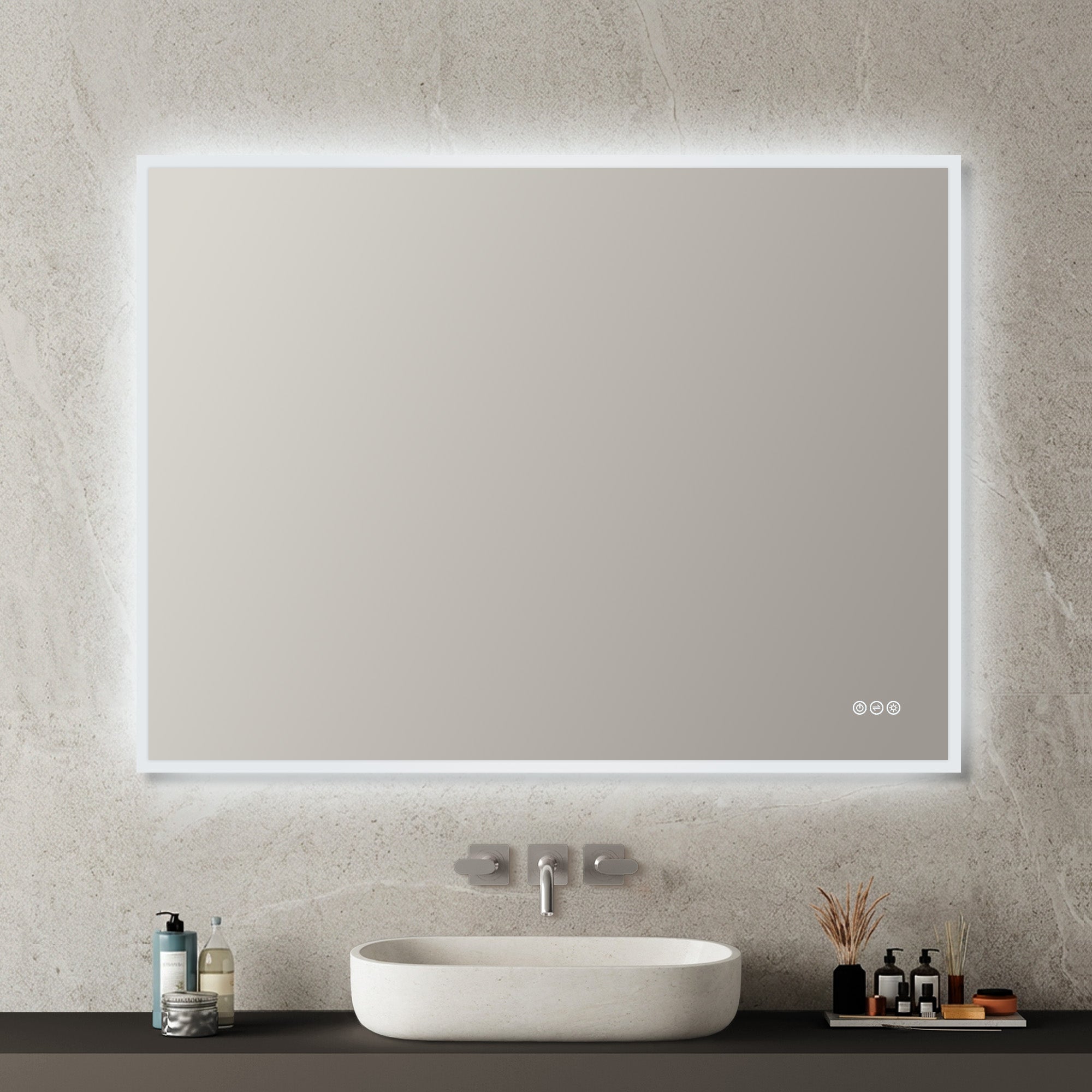 Beta LED Mirror with Frosted Sides LED M2