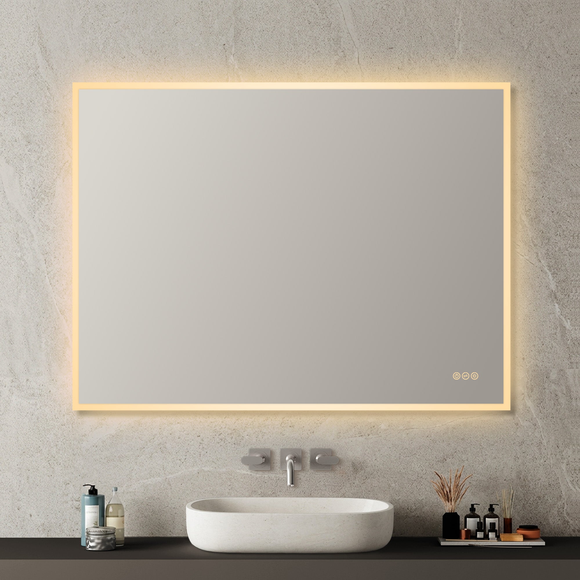 Beta LED Mirror with Frosted Sides LED M2