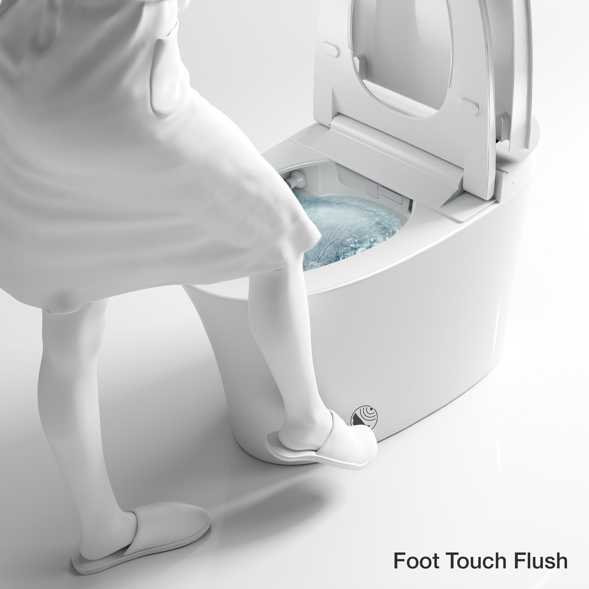 家具 Alyssum Washlet Smart Toilet ST09 03, Auto Seat, UV Sterilization, Warm Air Drying