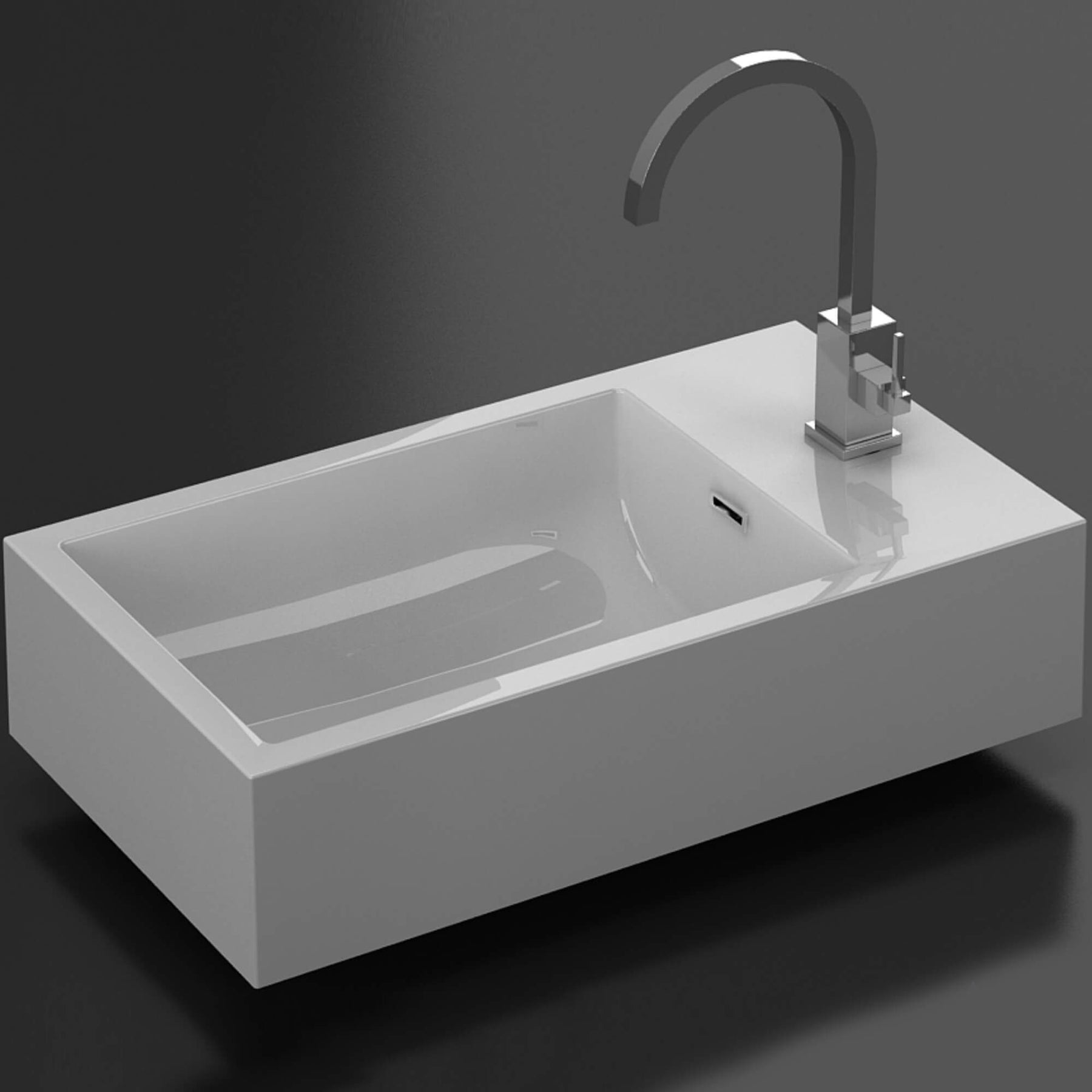 Colmar Acrylic Top-Mount Basin