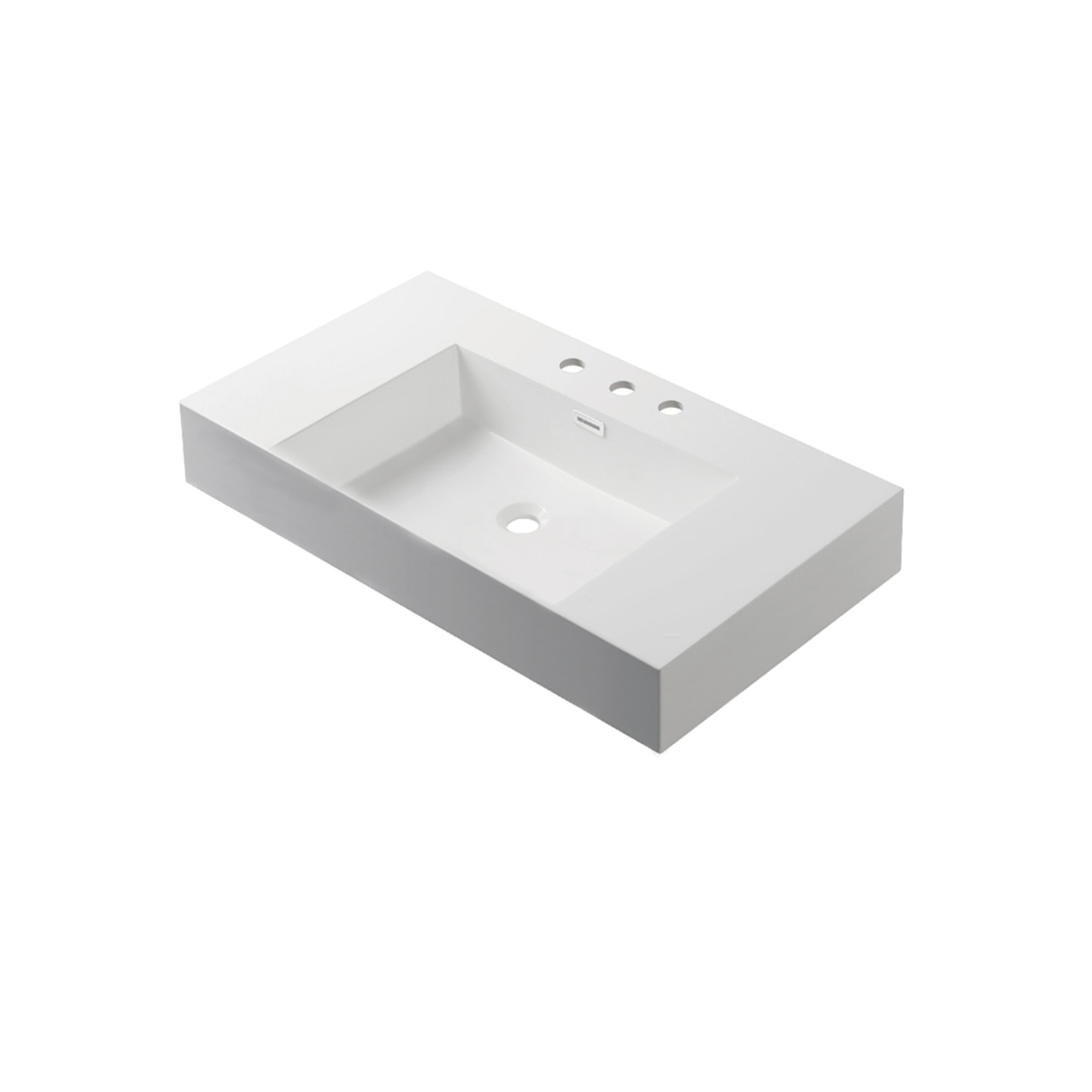 Acrylic Top-Mount Basin 5 Inch Thickness