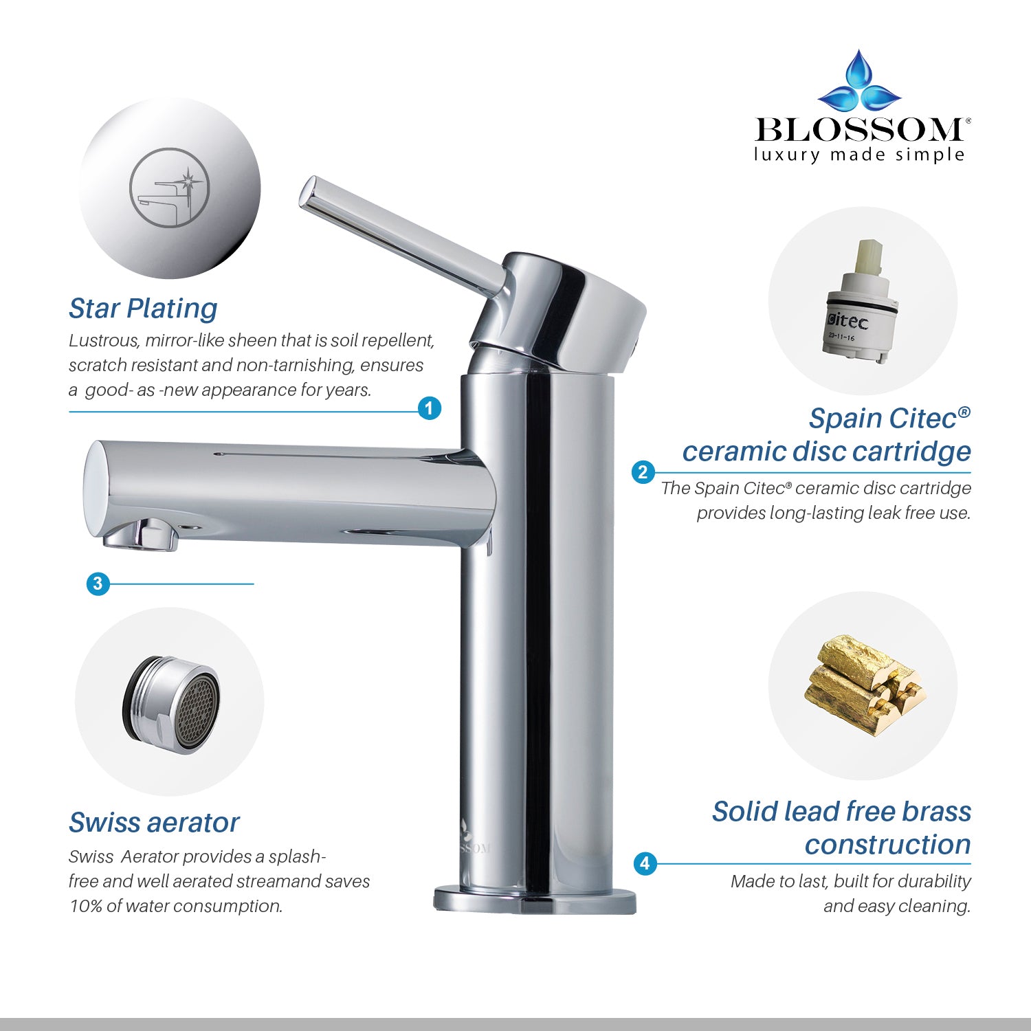 Single Handle Lavatory Faucet F01 116