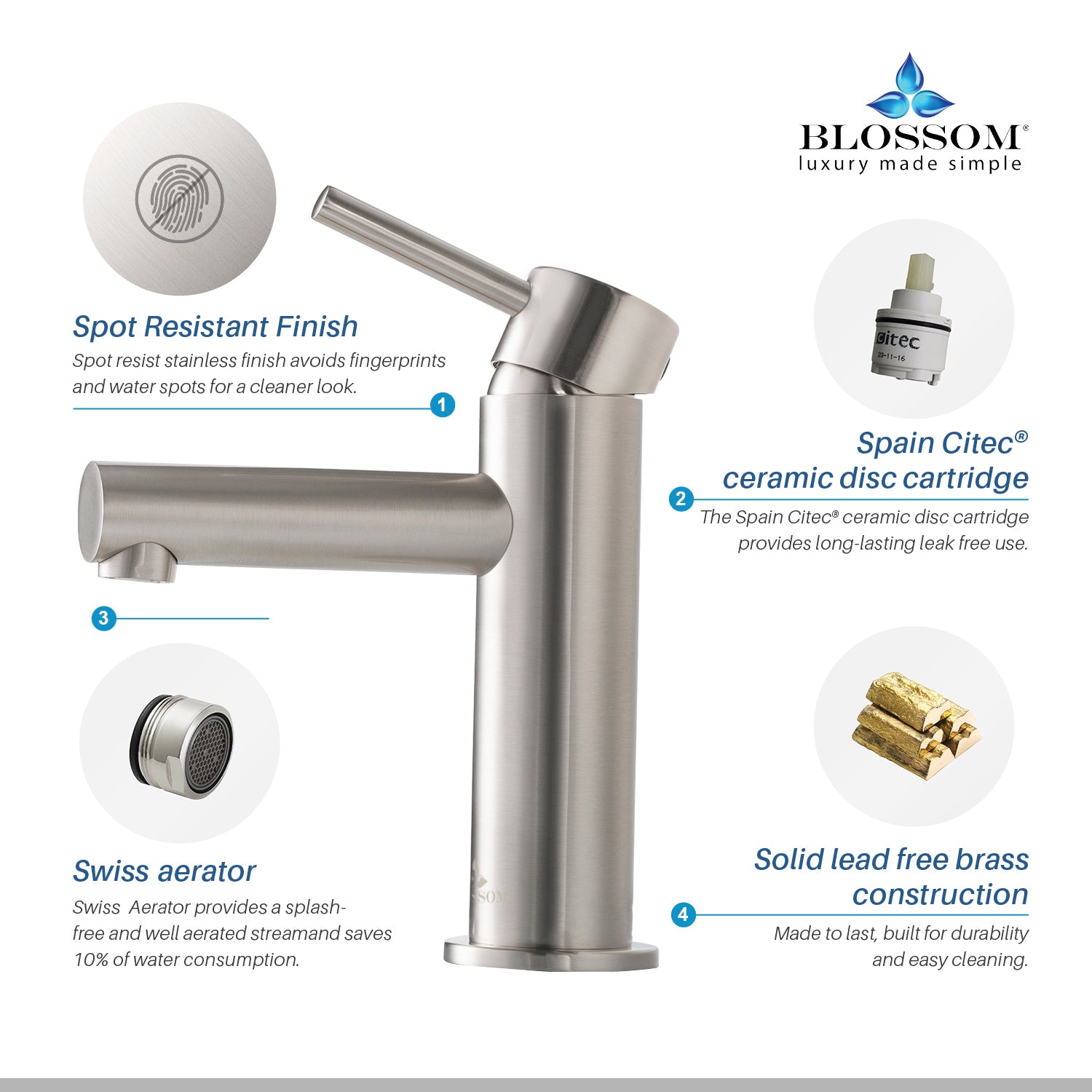 Single Handle Lavatory Faucet F01 116