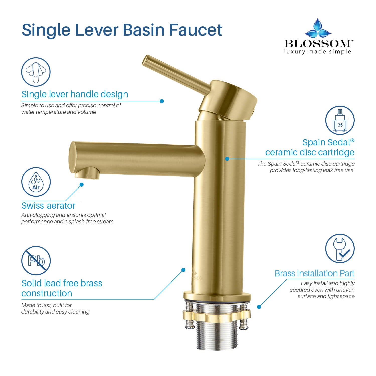 Single Handle Lavatory Faucet F01 116