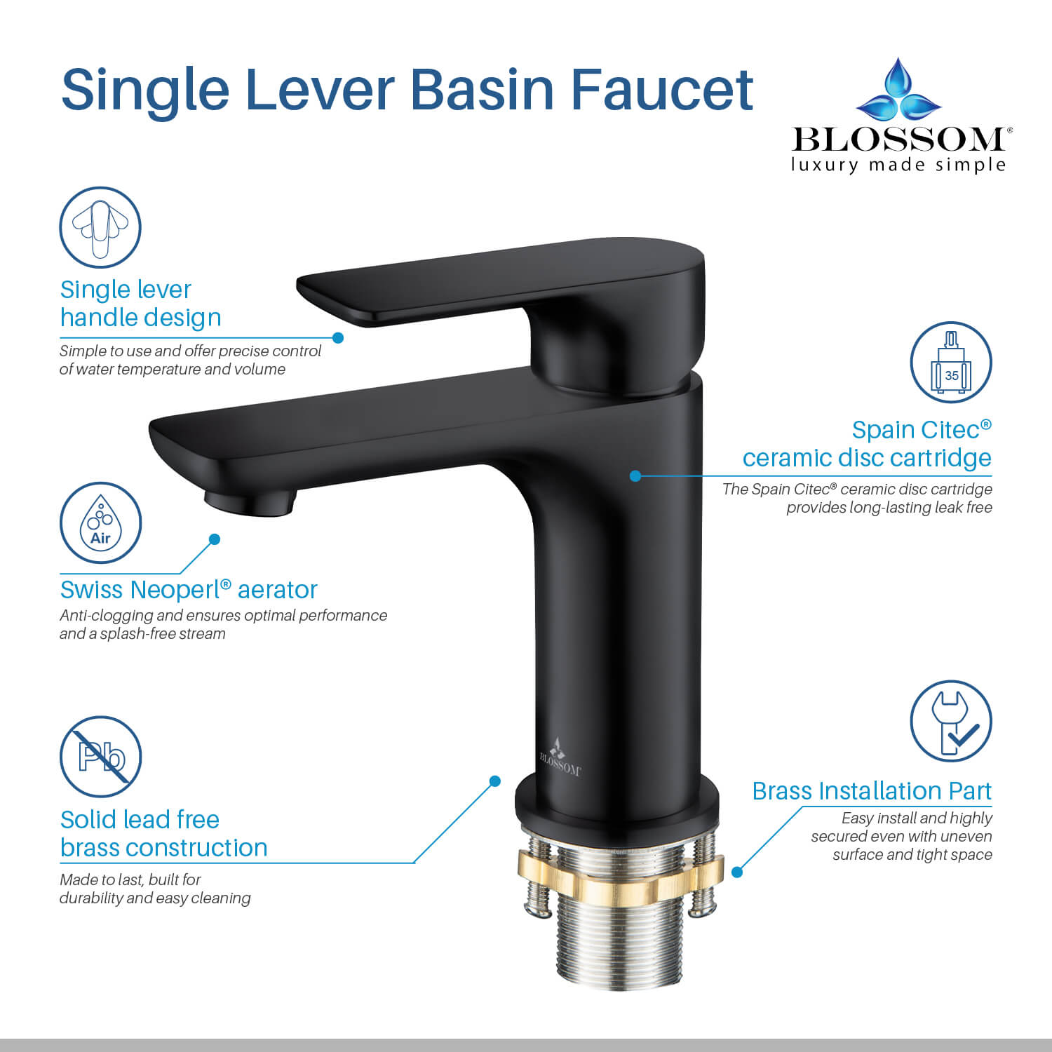 Single Handle Lavatory Faucet F01 120