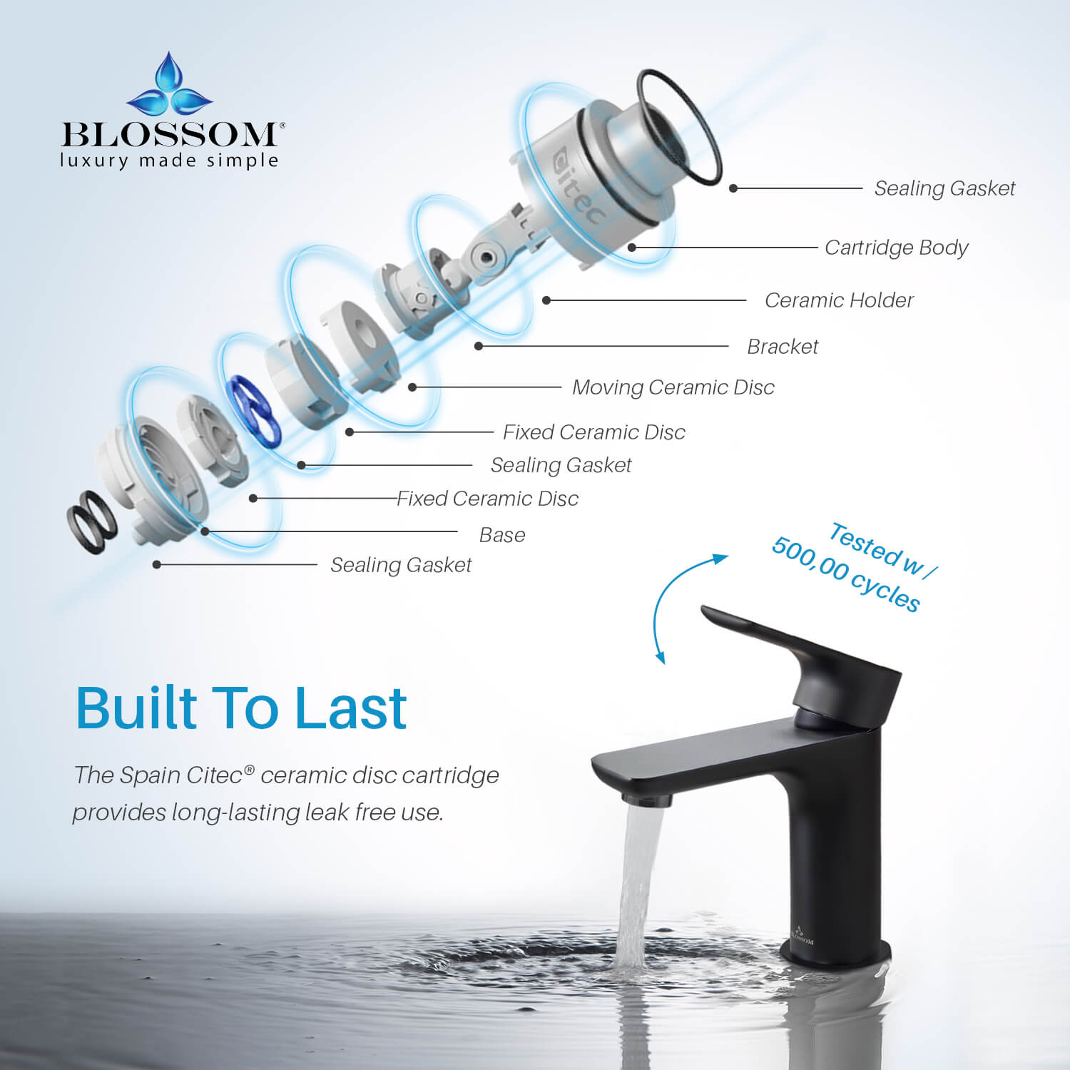 Single Handle Lavatory Faucet F01 120