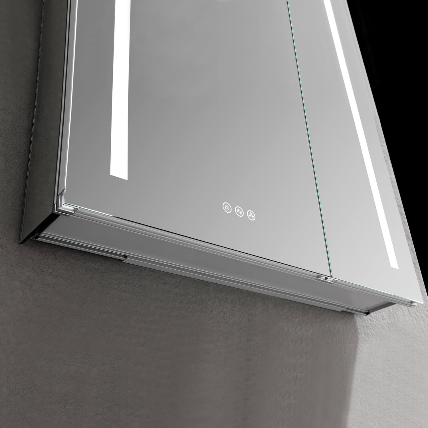 Pillar LED Medicine Cabinet MCL1