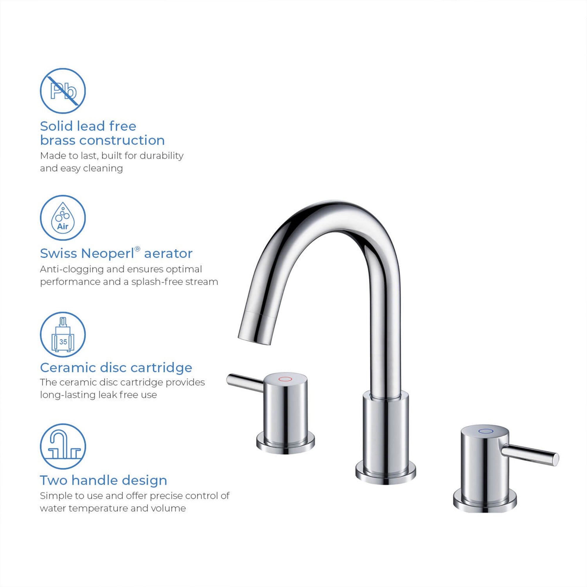 Wide Spread Lavatory Faucet KBF1016