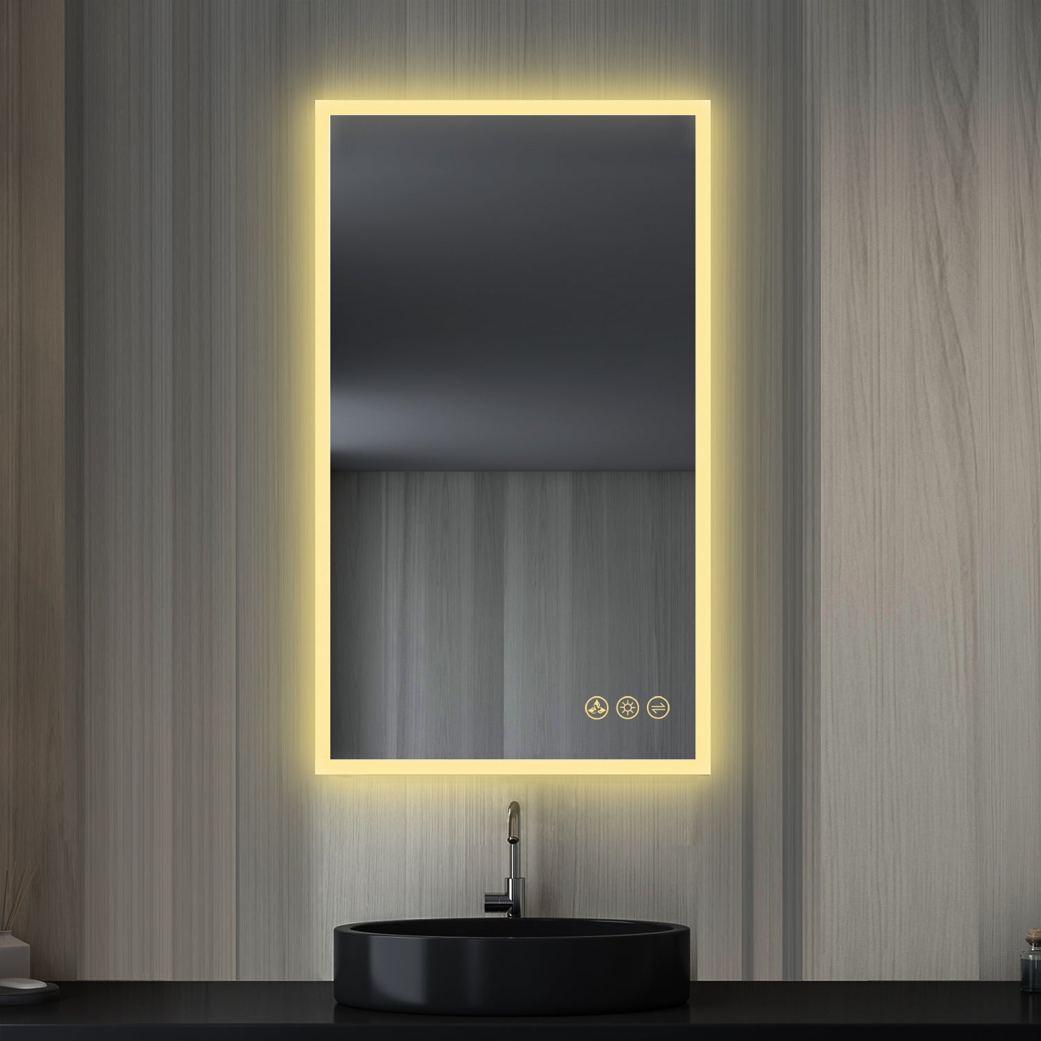 Beta LED Mirror with Frosted Sides LED M2