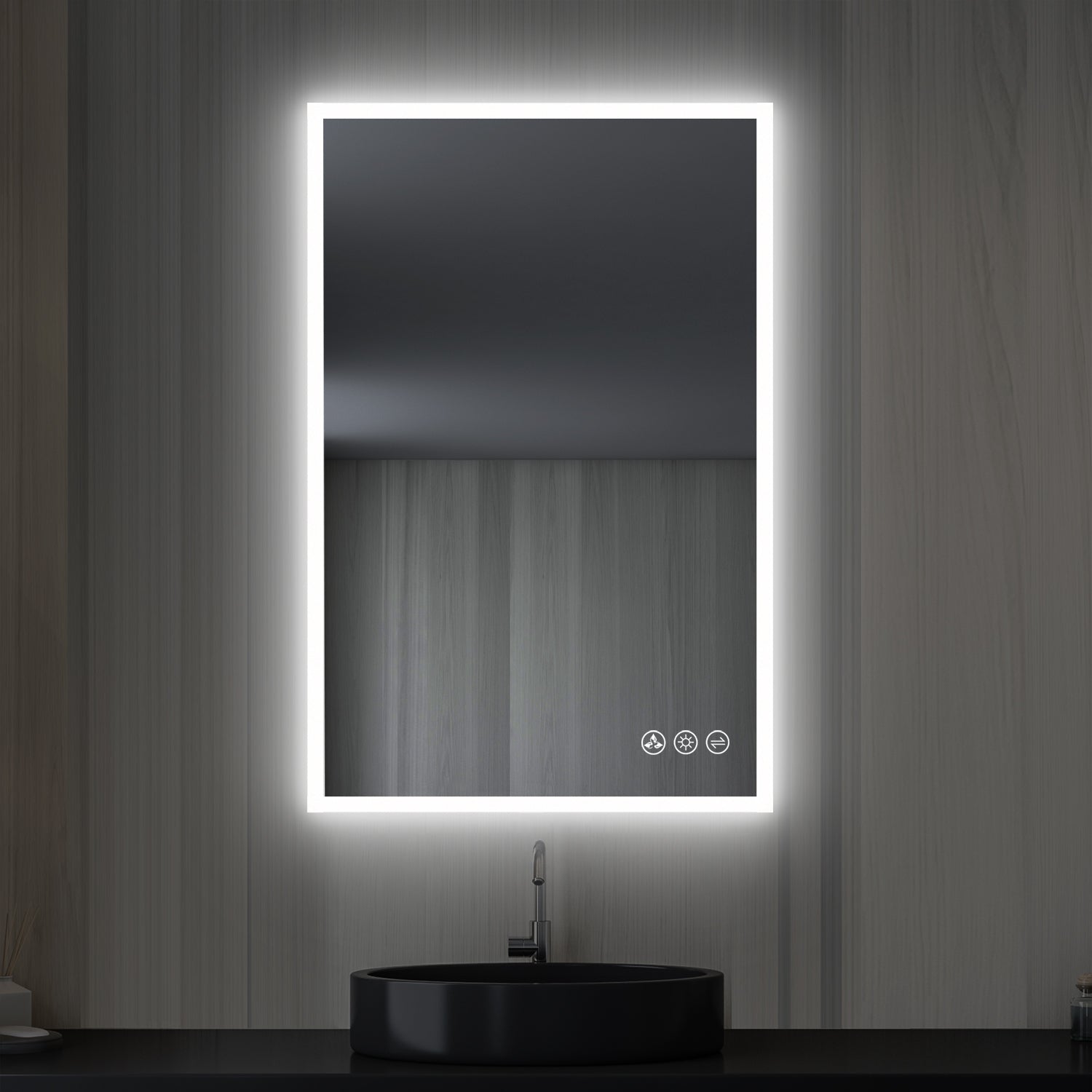 Beta LED Mirror with Frosted Sides LED M2