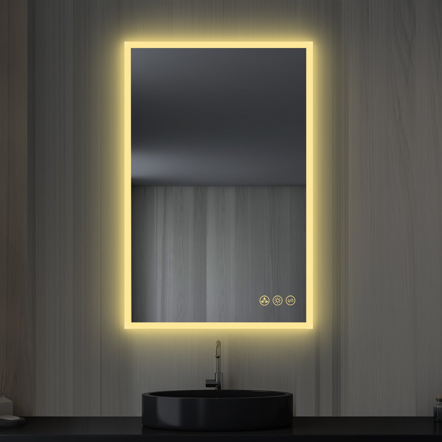 Beta LED Mirror with Frosted Sides LED M2