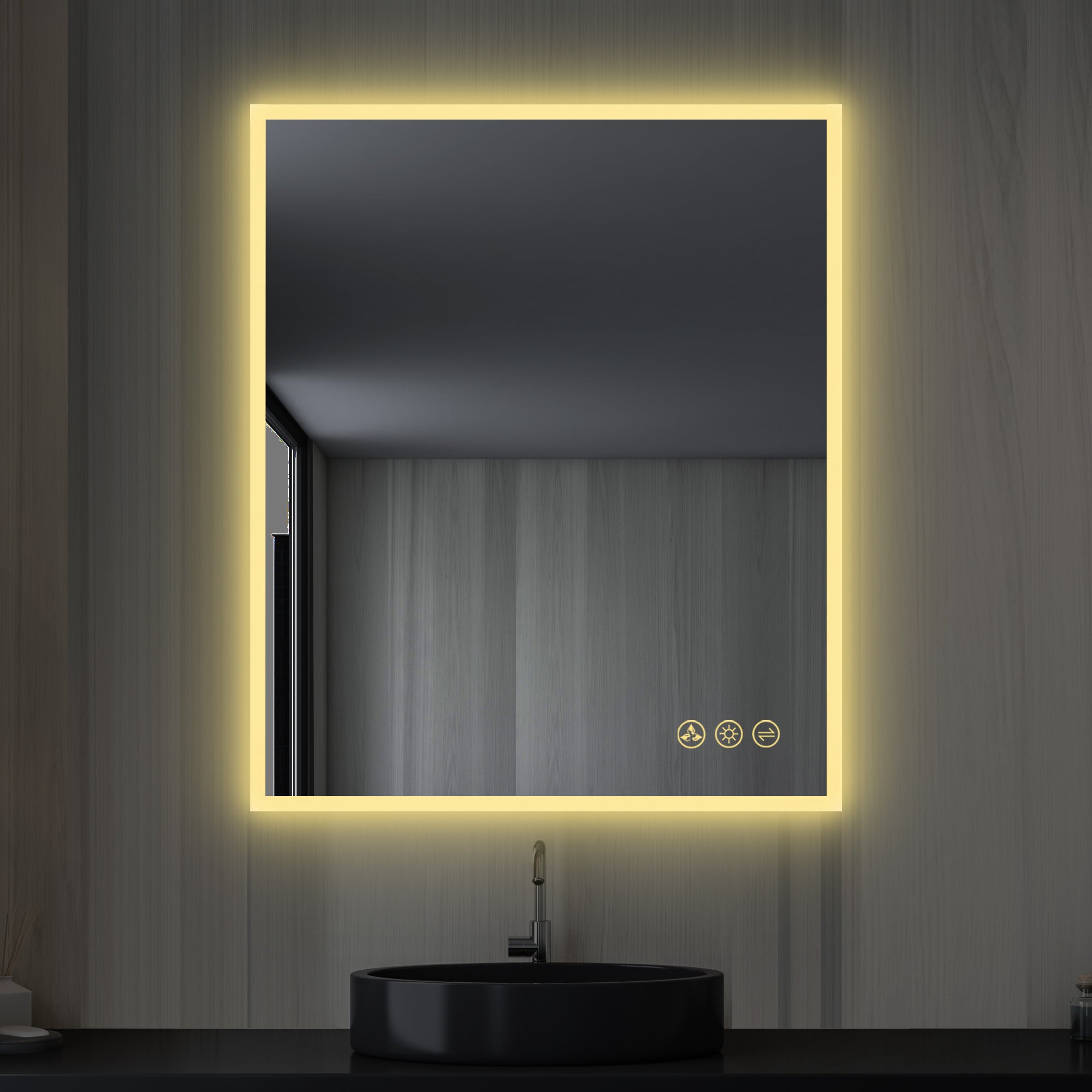 Beta LED Mirror with Frosted Sides LED M2