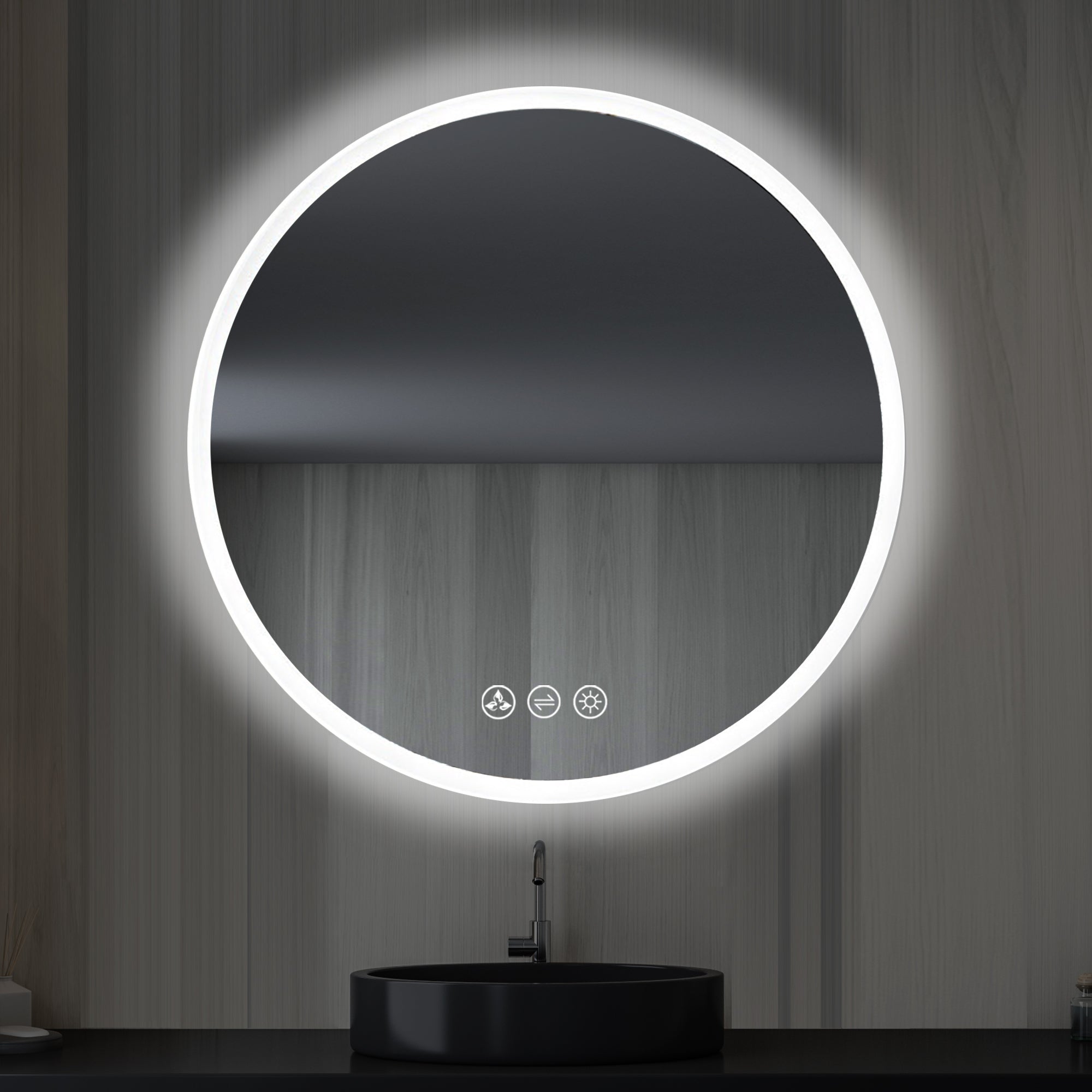 Orion Round LED Mirror with Frosted Side LED M3