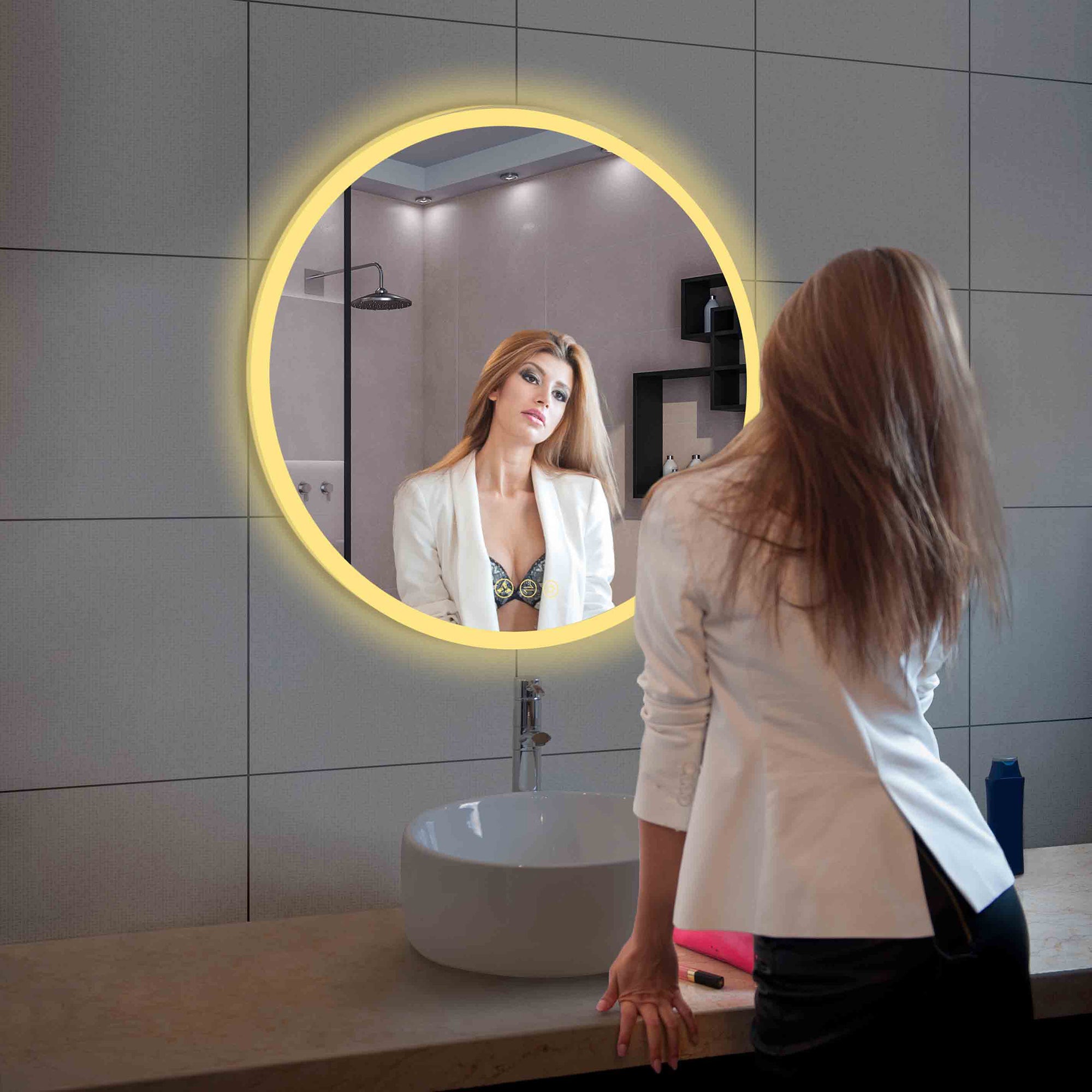 Orion Round LED Mirror with Frosted Side LED M3