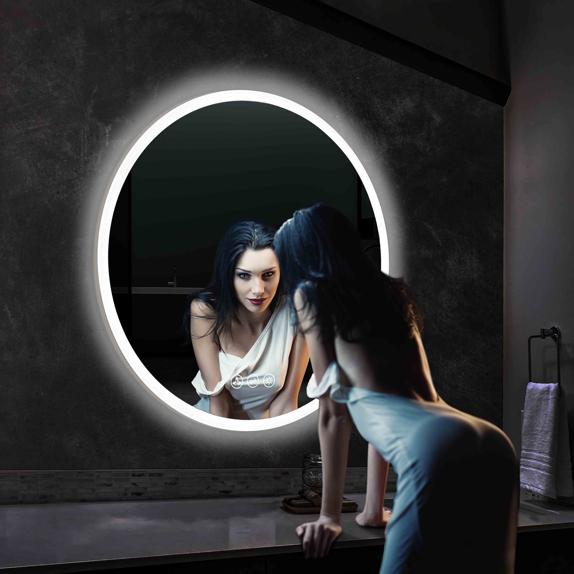 Orion Round LED Mirror with Frosted Side LED M3