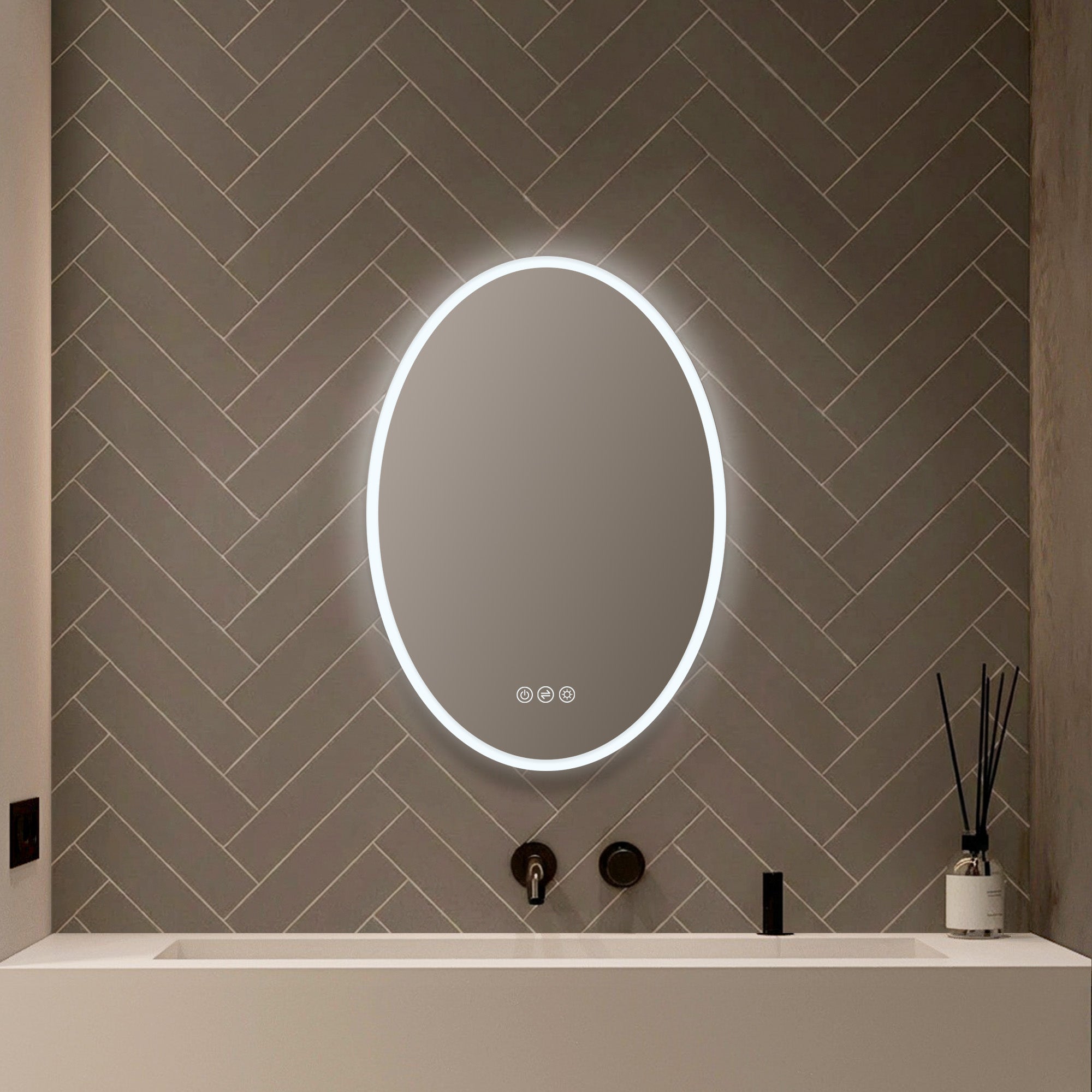 Oval LED Mirror LED M6