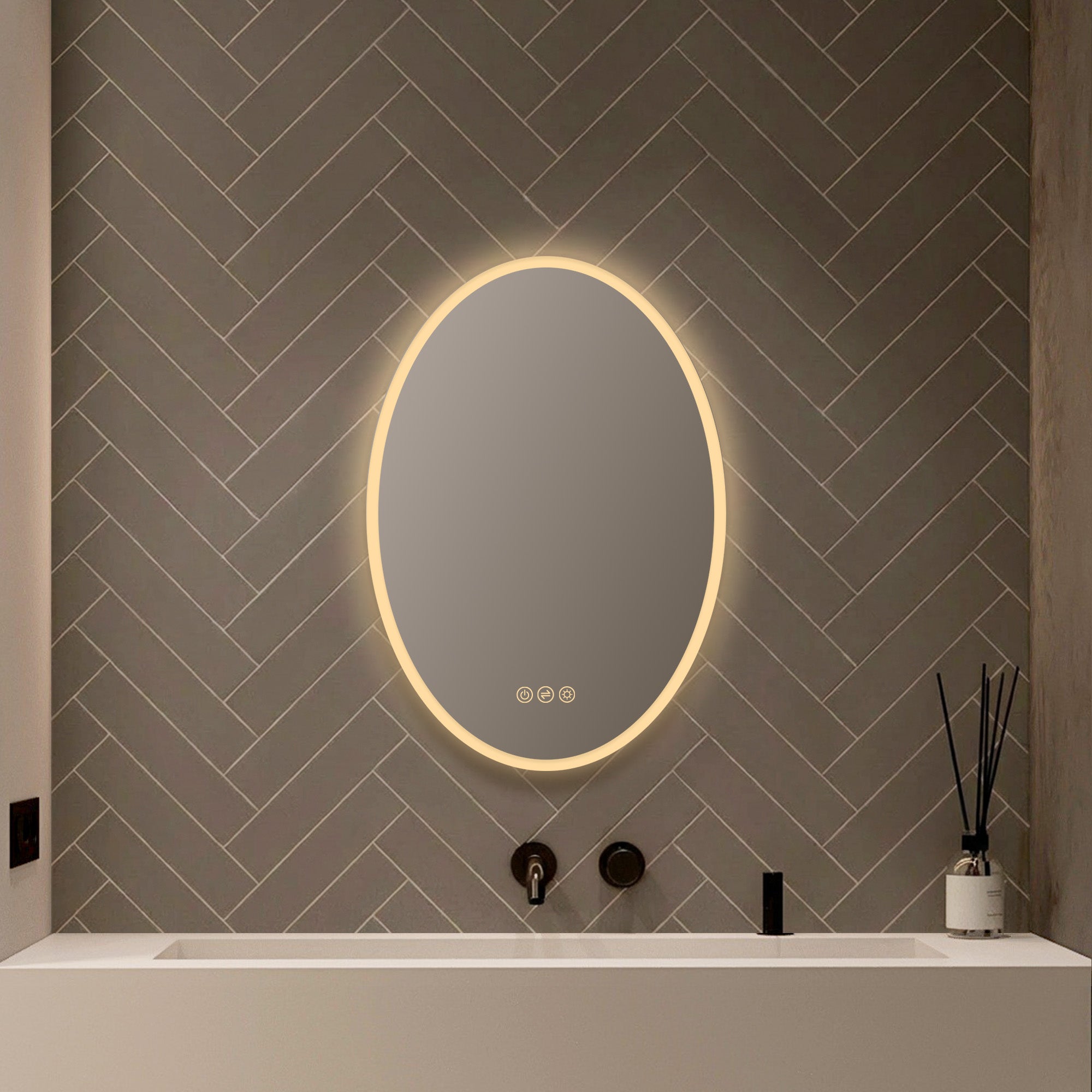 Oval LED Mirror LED M6