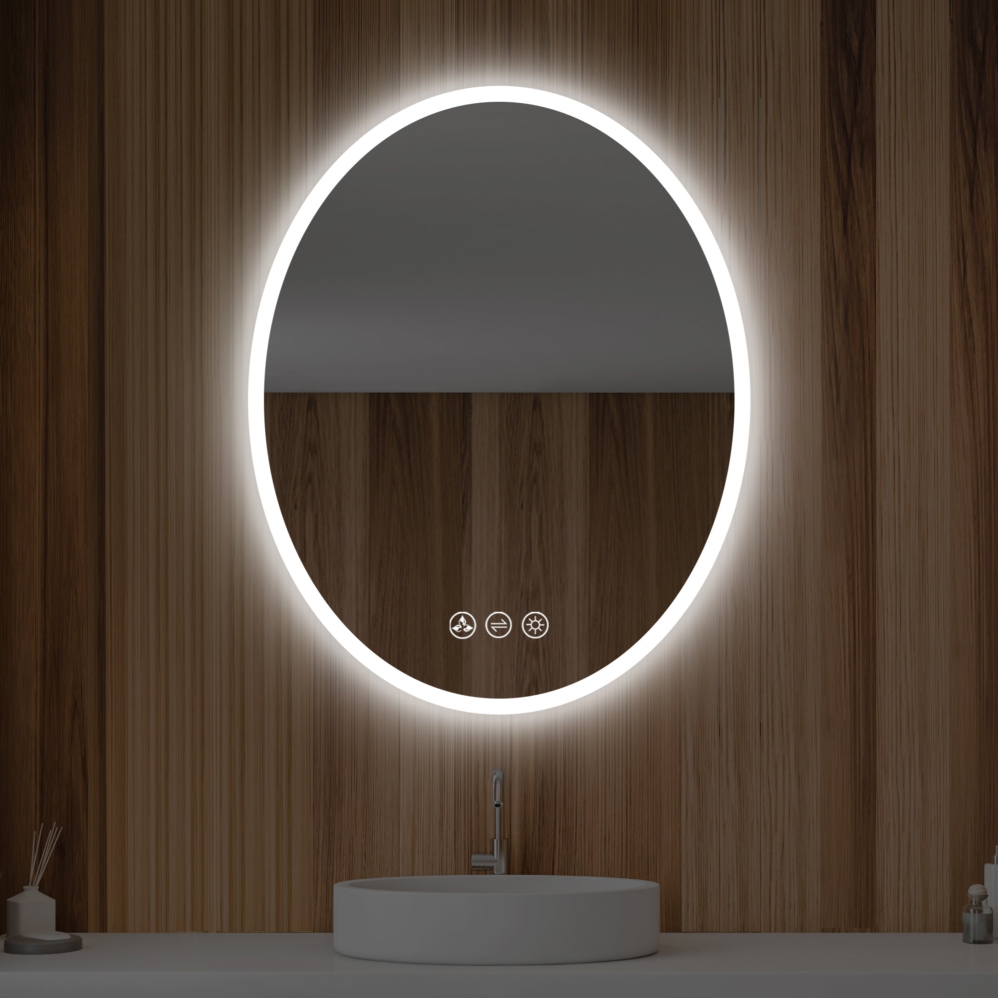 Oval LED Mirror LED M6