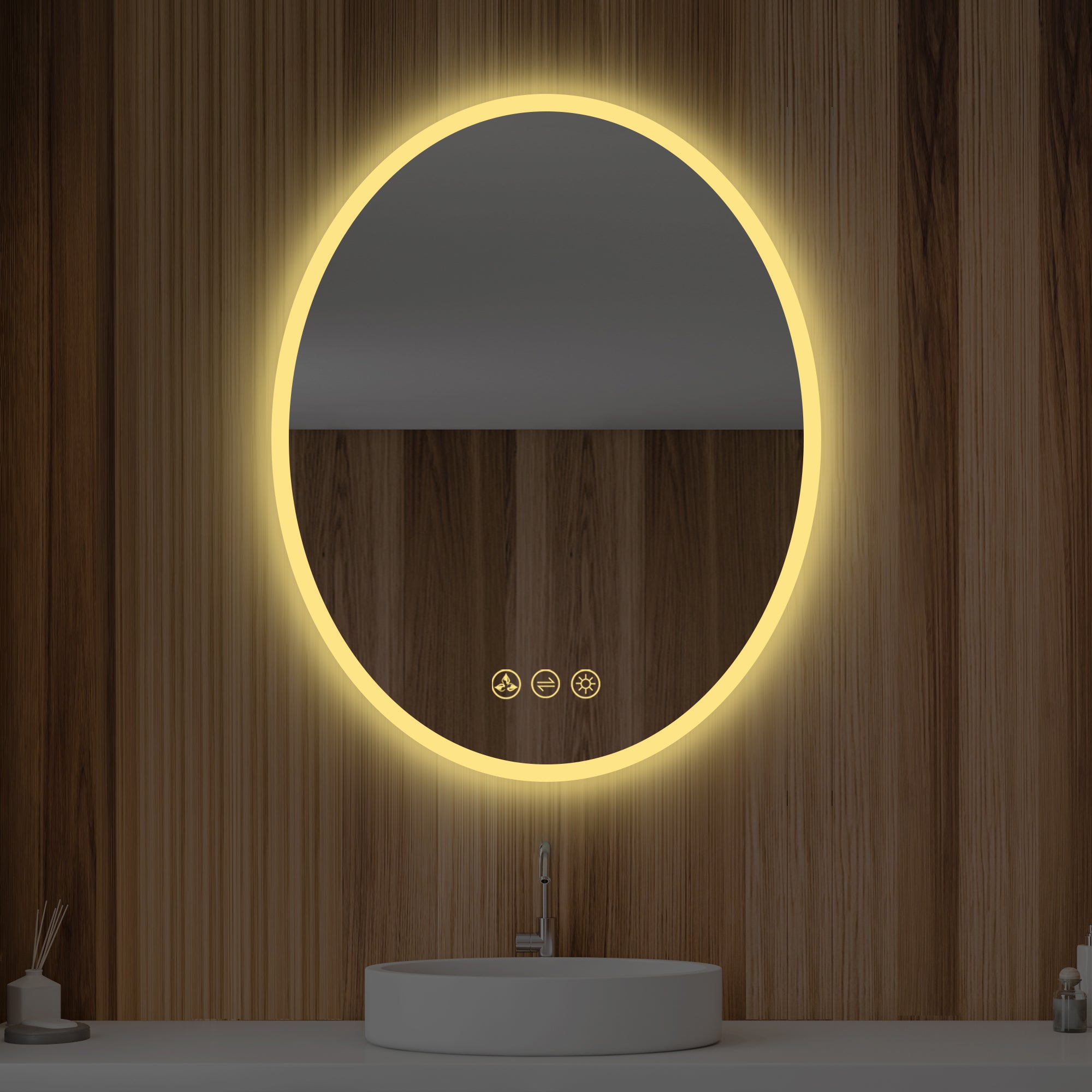 Oval LED Mirror LED M6