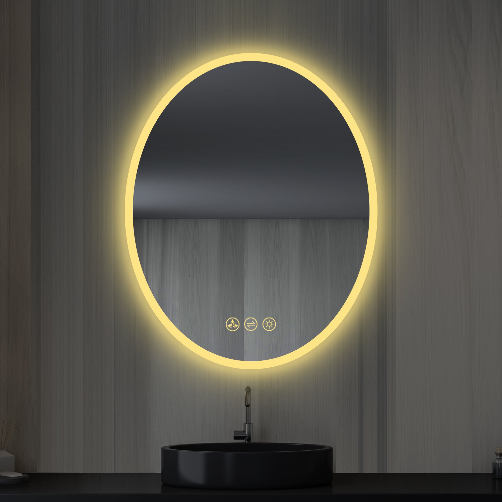 Oval LED Mirror LED M6
