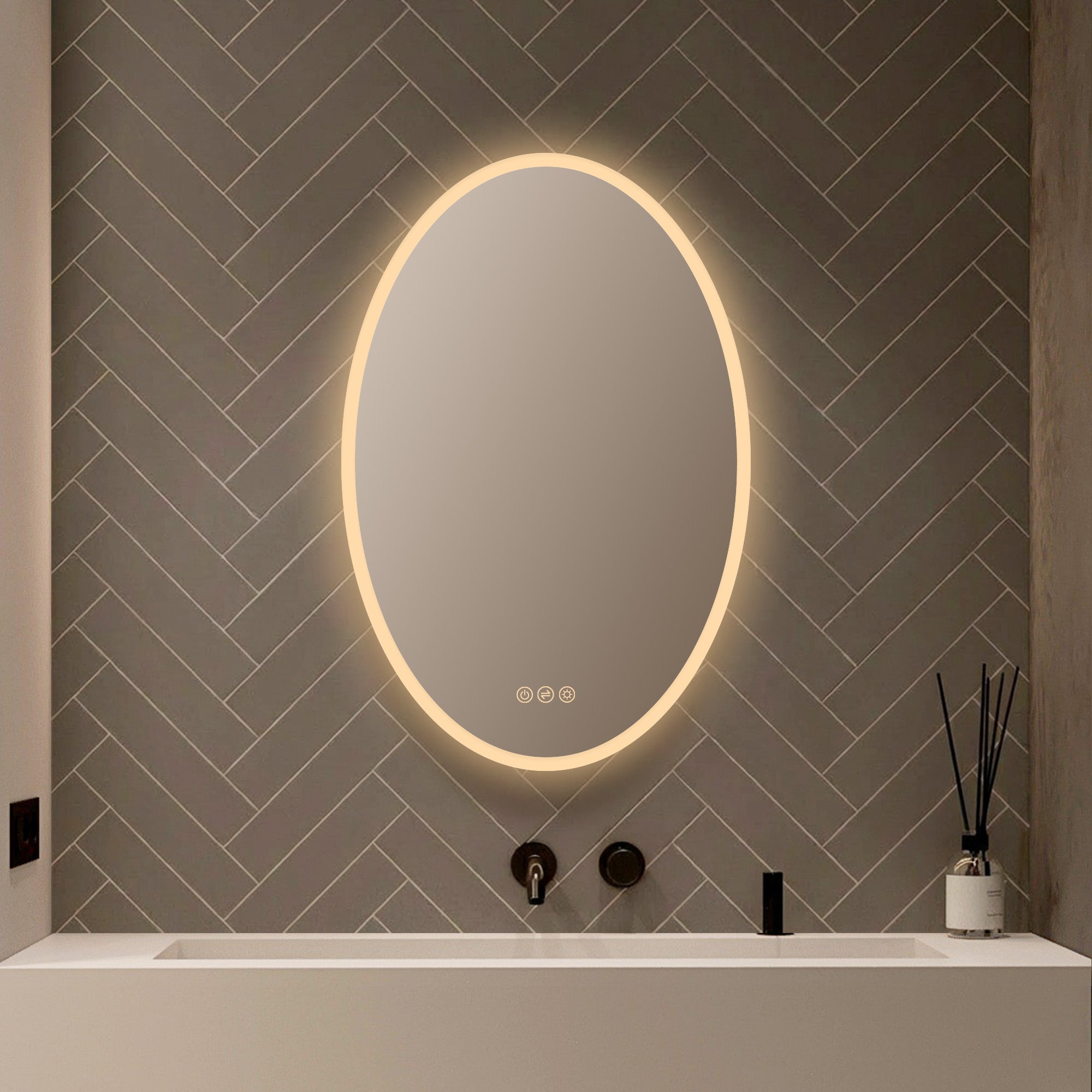 Oval LED Mirror LED M6