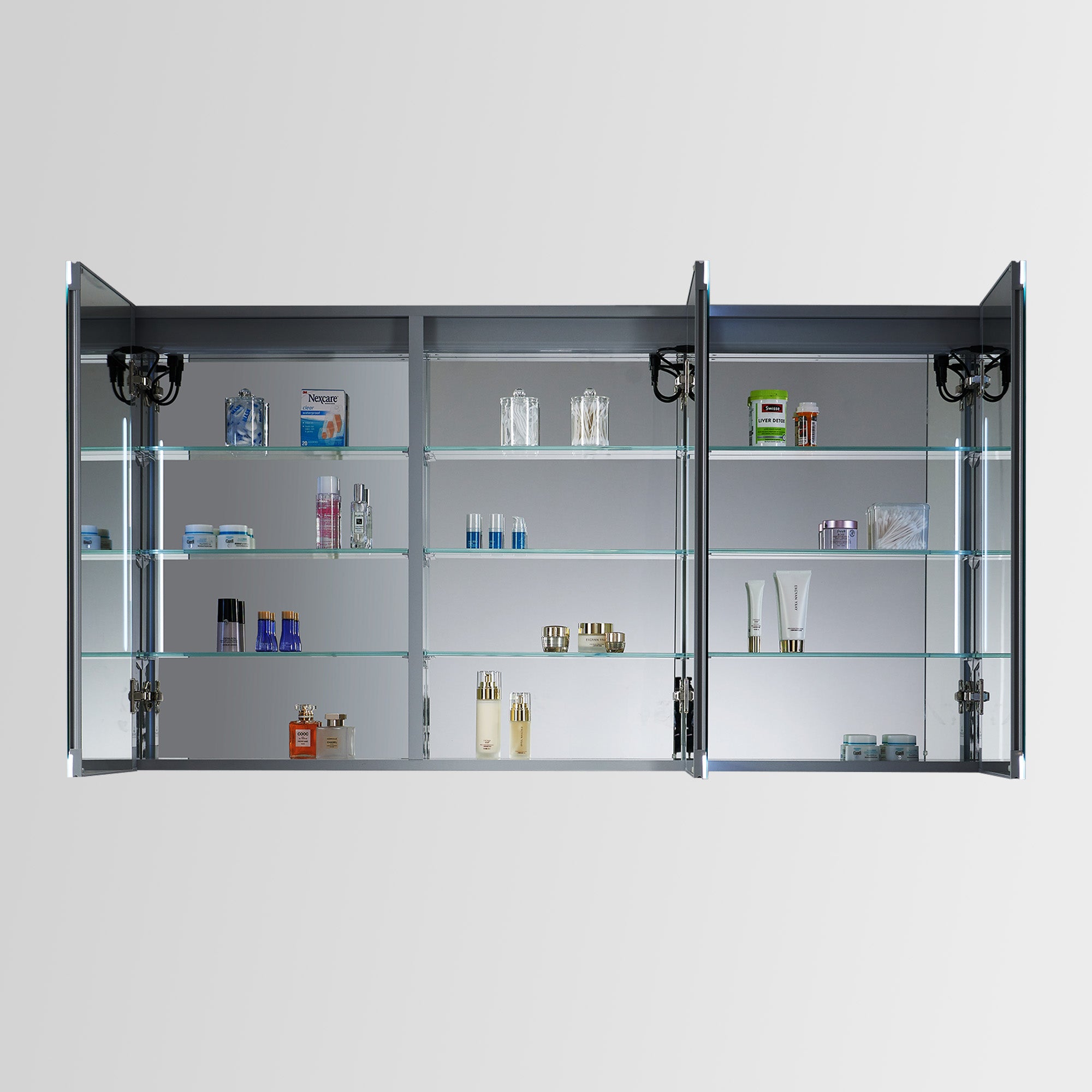 ETL Certified LED Medicine Cabinet – Anti-Fog, Dual Mirrors