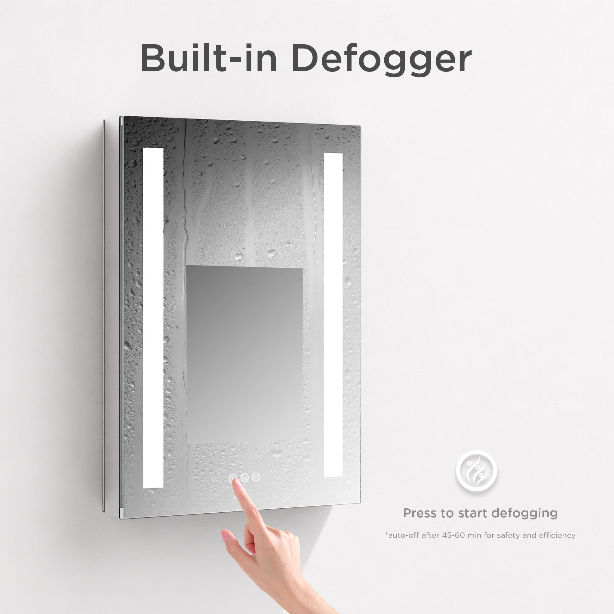 Pillar LED Medicine Cabinet MCL1