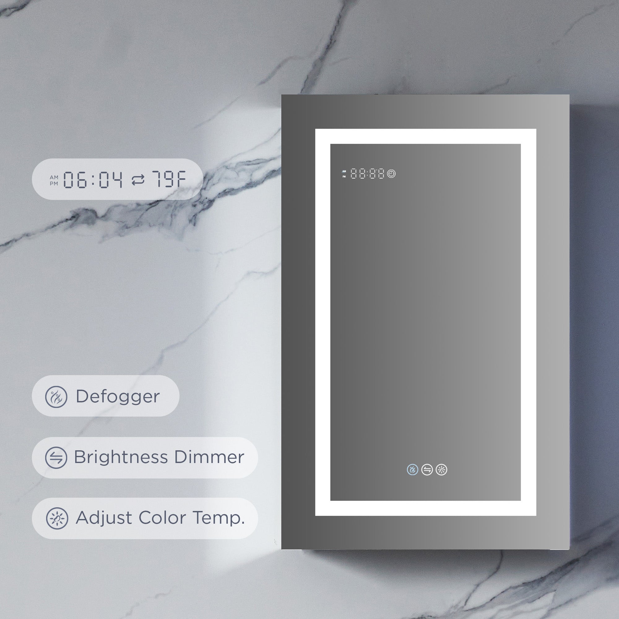 Asta Led Medicine Cabinet MCL2