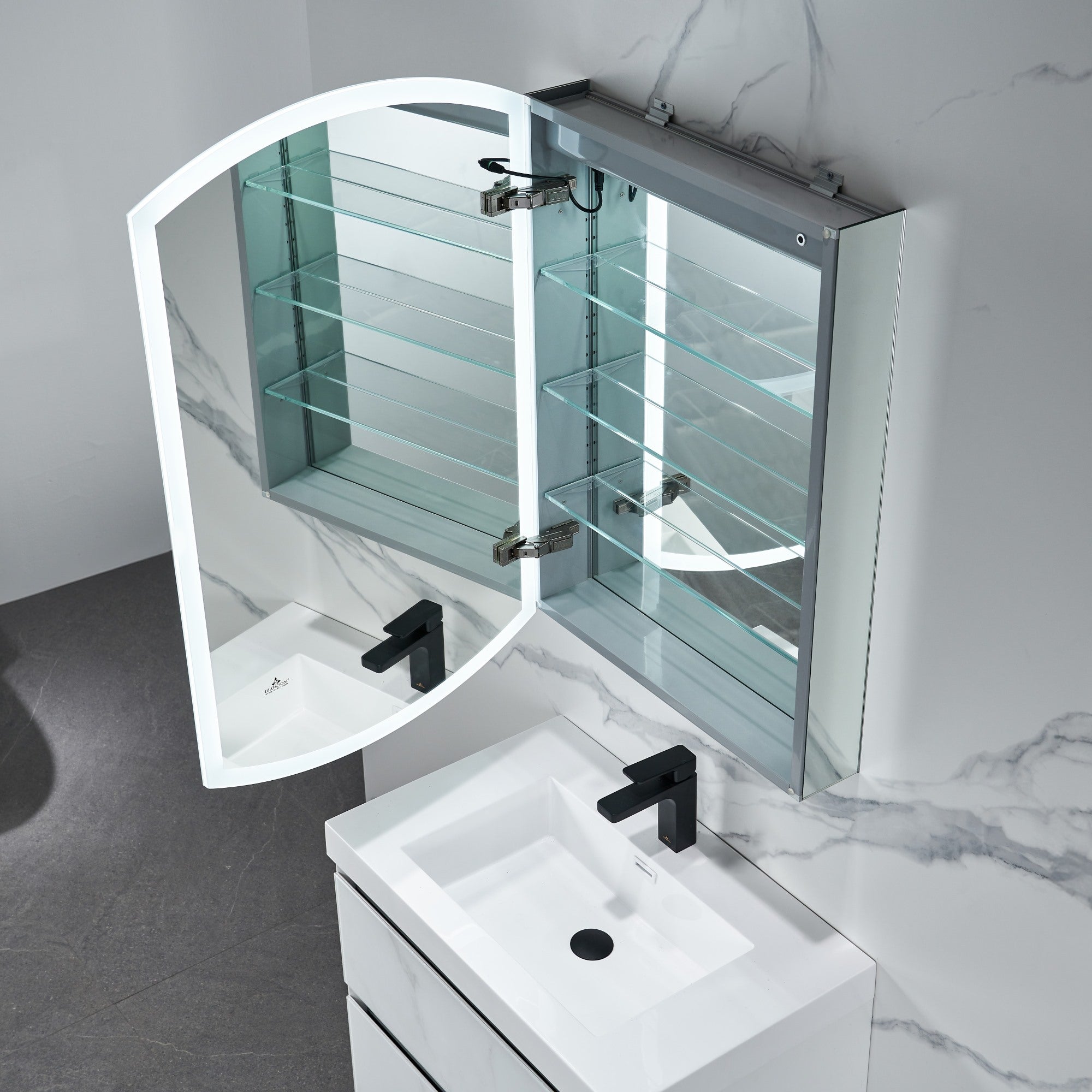 Castor LED Medicine Cabinet MCL7