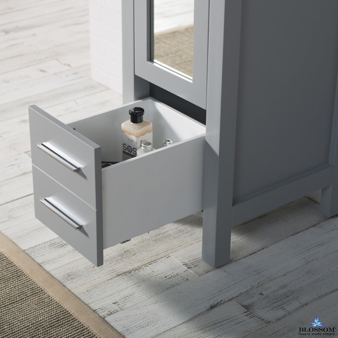 Sydney 15 Inch Mirror Linen Cabinet