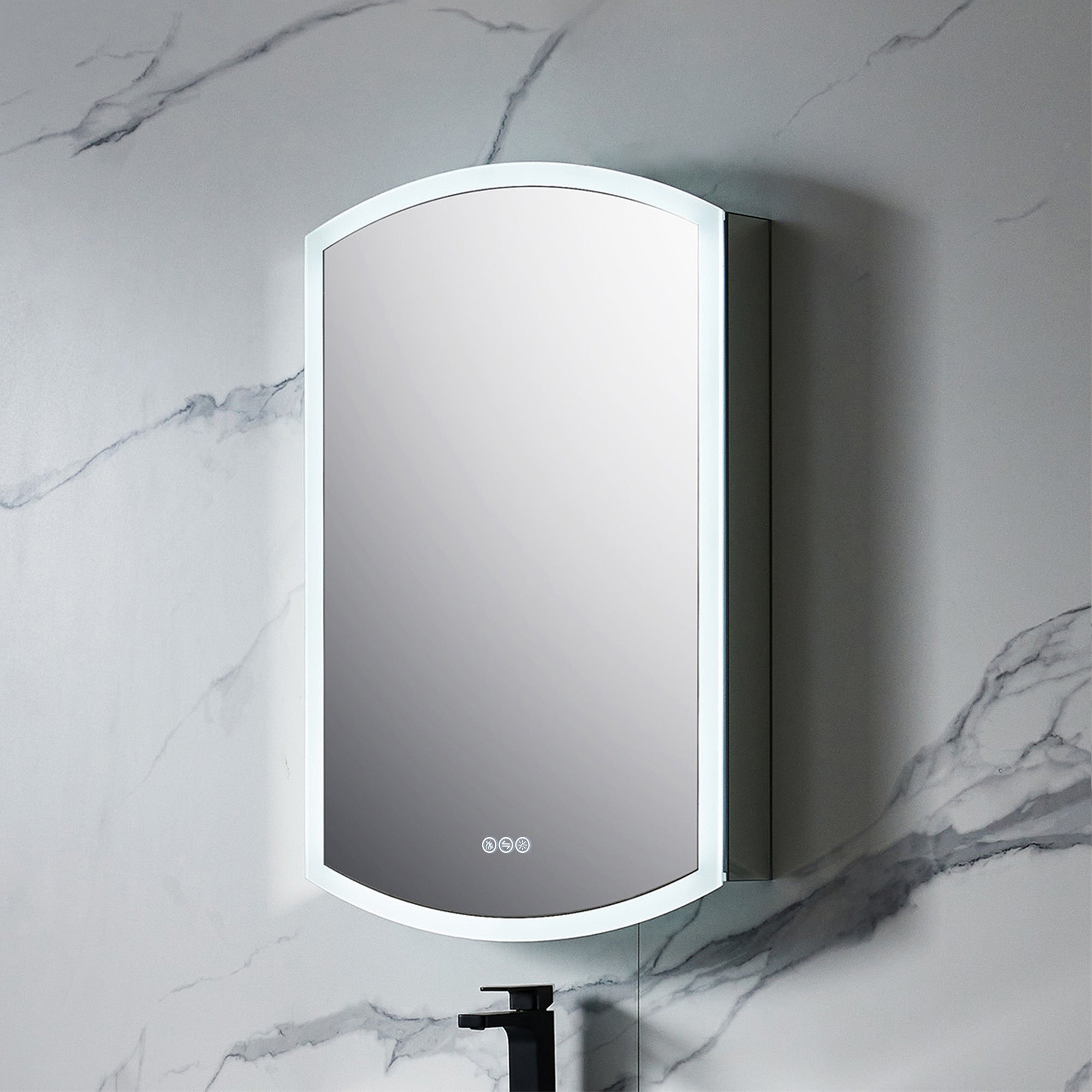 ETL Certified LED Medicine Cabinet with Defogger, Adjustable
