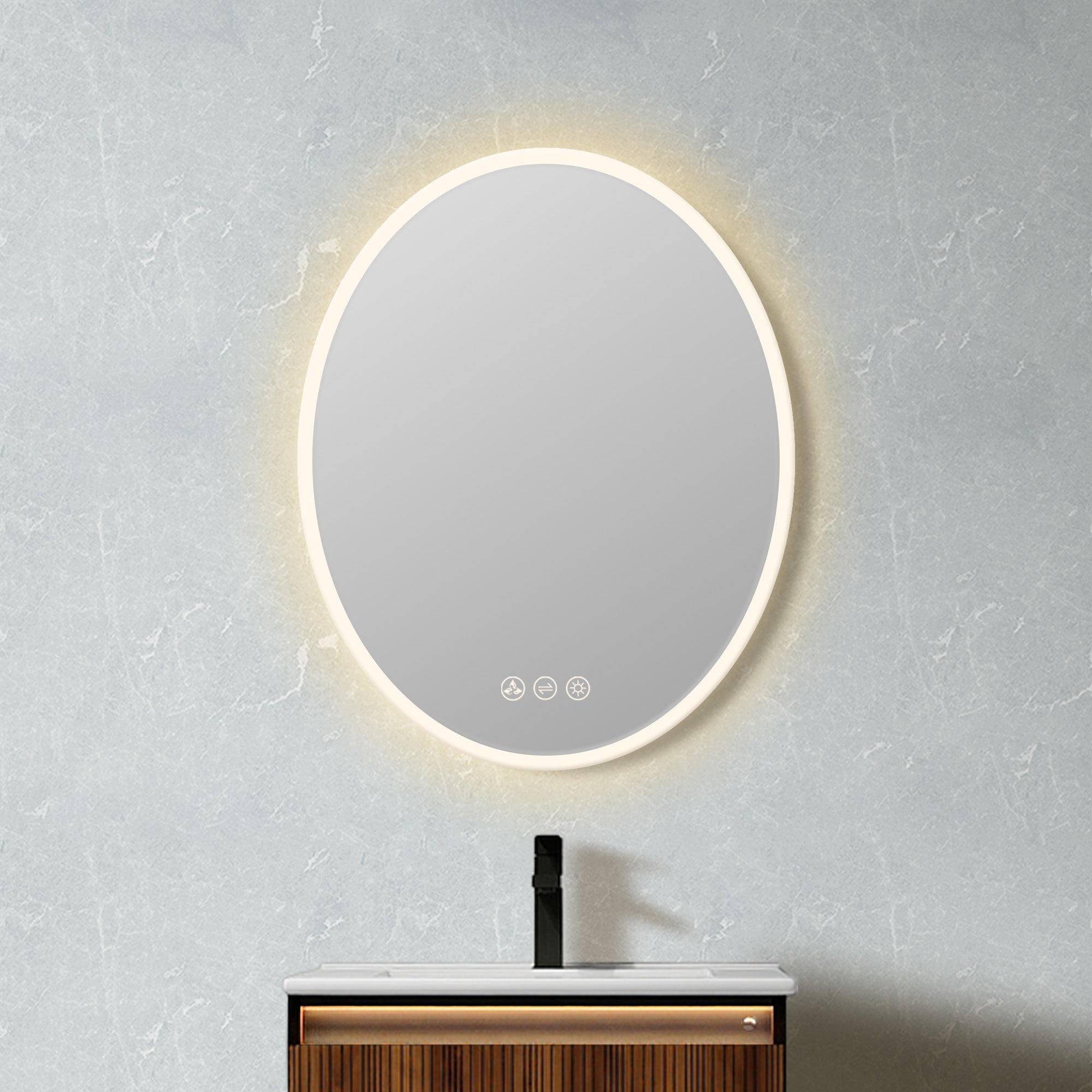 Oval LED Mirror LED M6